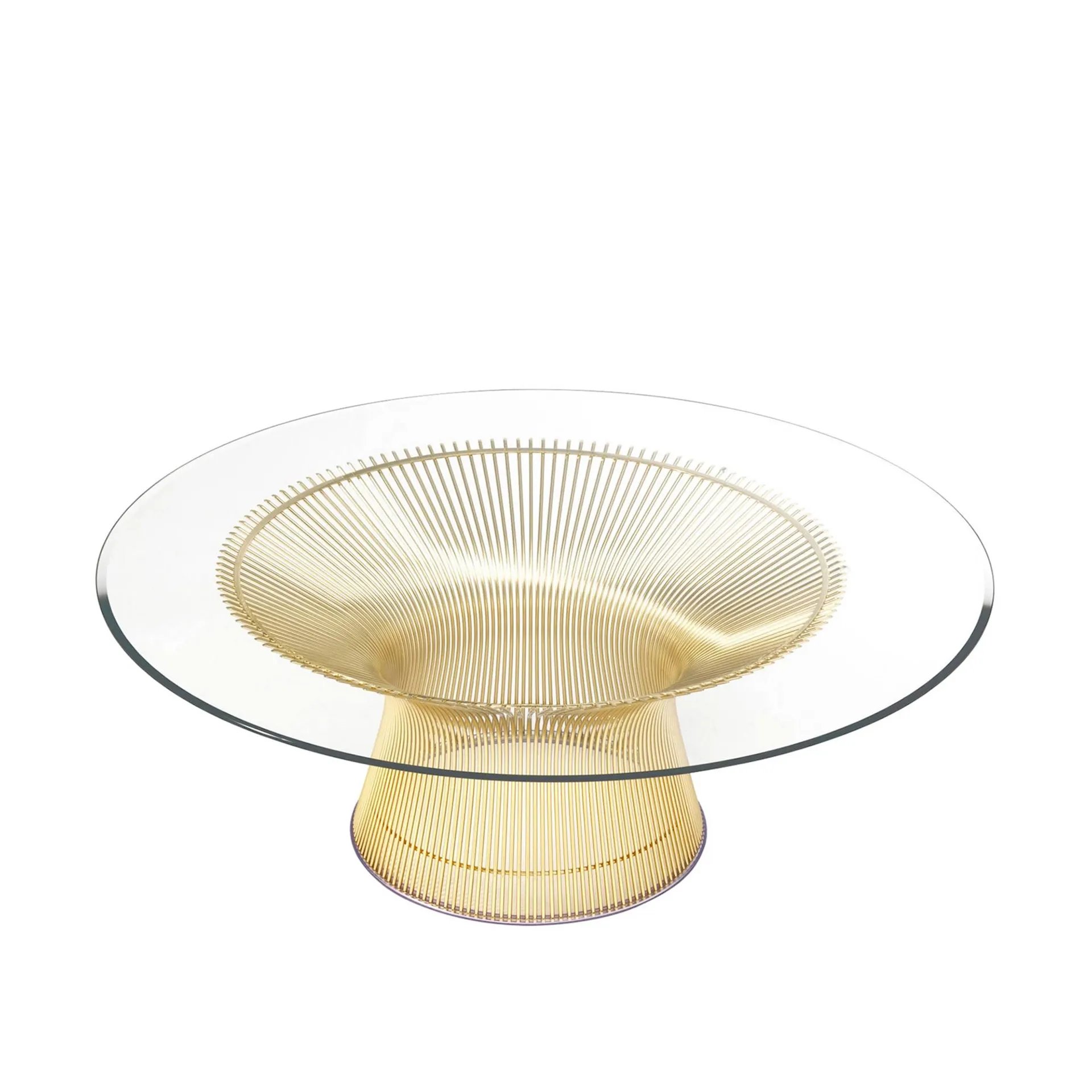 Platner Coffee Table Ø 92 cm 18K Gold - Knoll - Warren Platner - NO GA