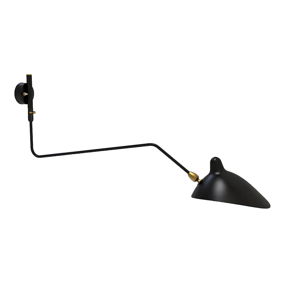 One Curved Swivel Arm reading lamp