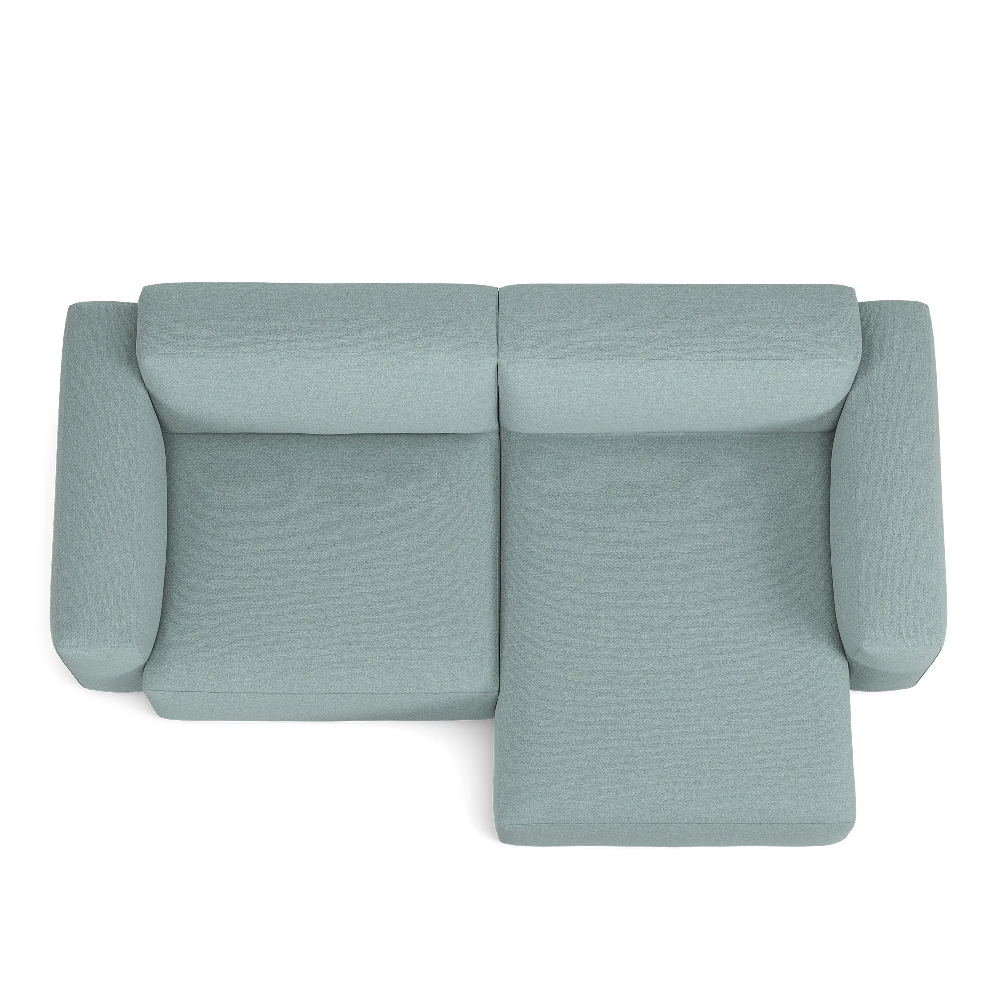 Brick 2-Seater Chaise Lounge Right - 8