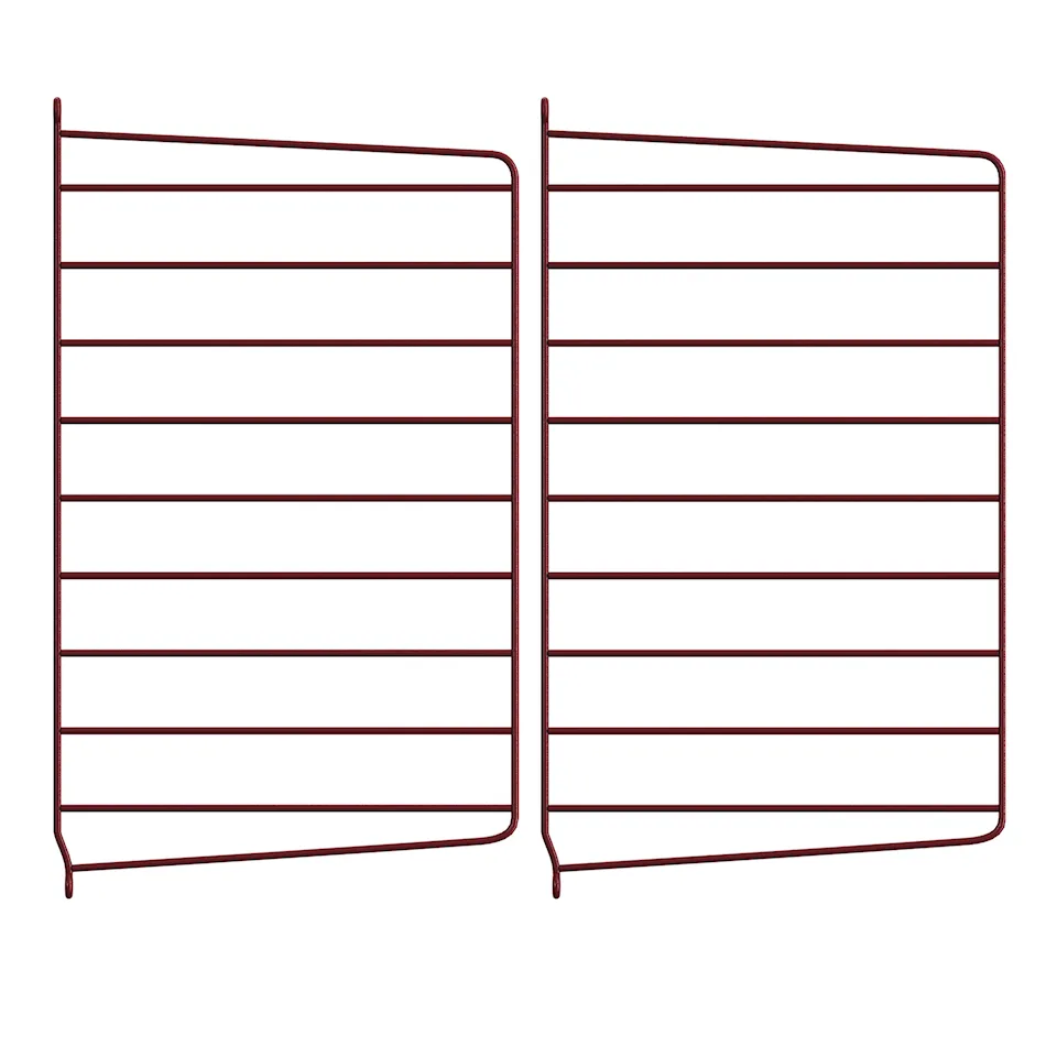 Wall end panel 50 x 30 cm 2-pack dark red
