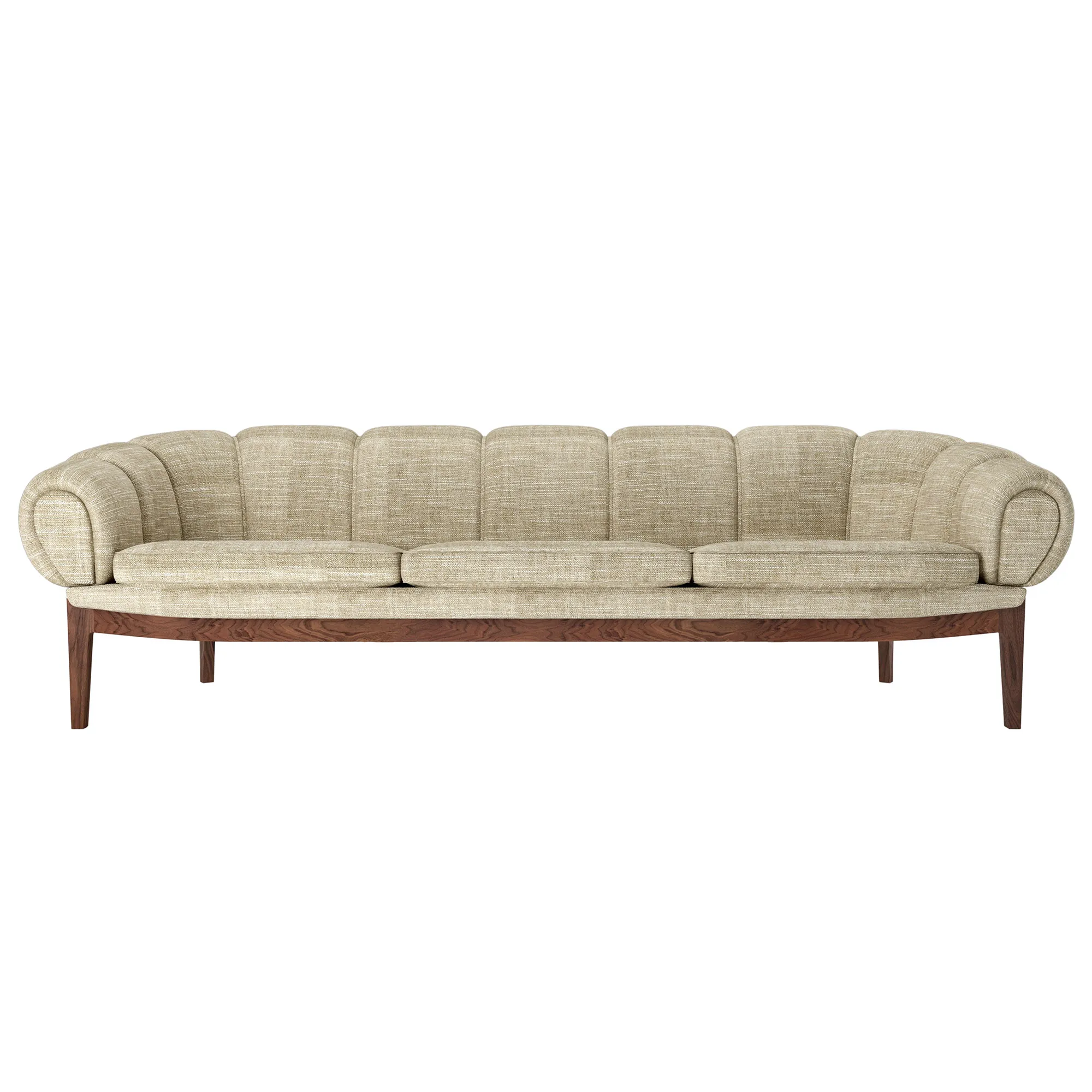 Croissant 3-Seater Sofa Walnut - 2