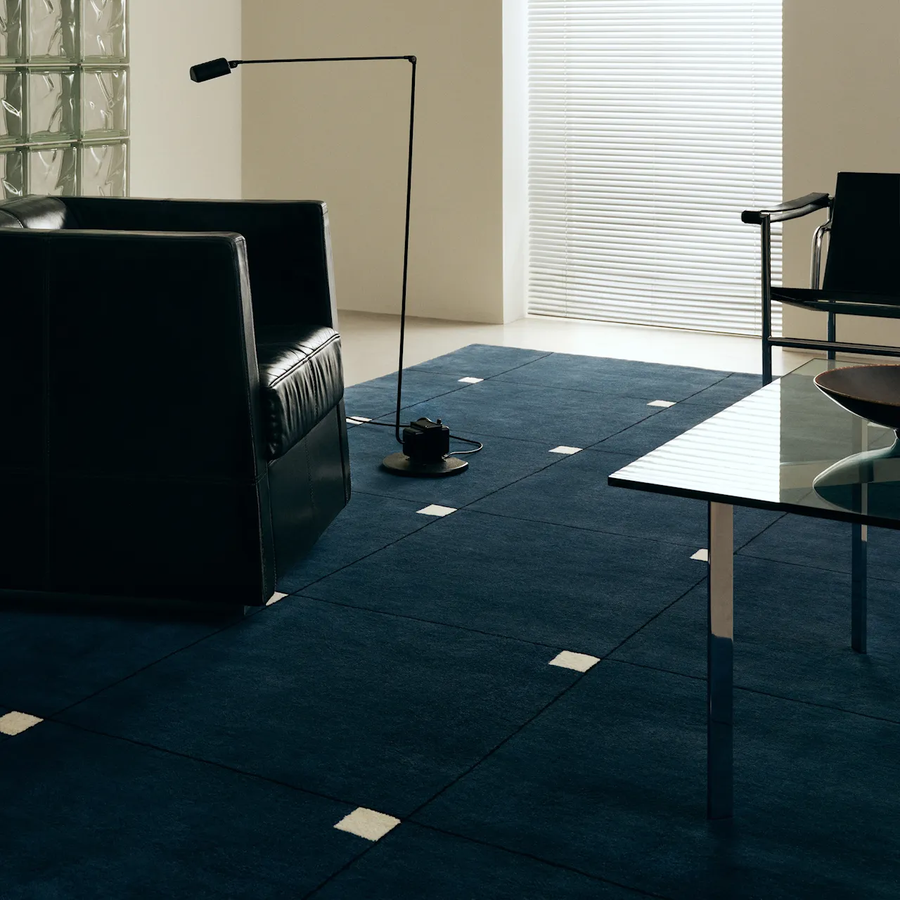 Modern Teal Wool Rug