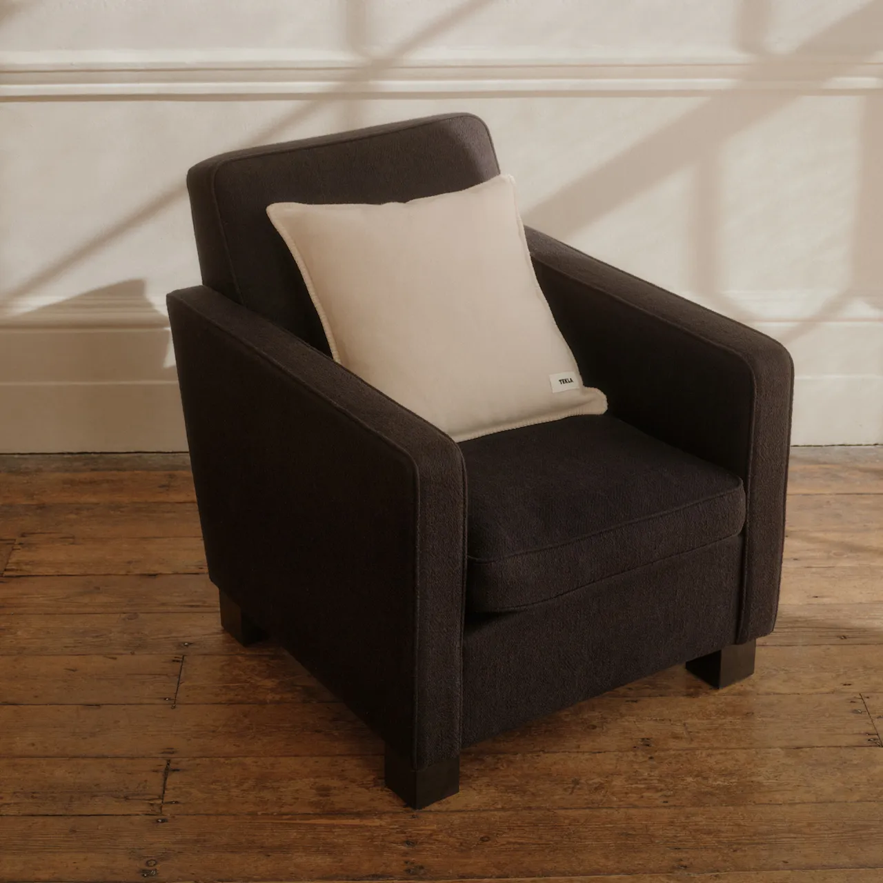 Snow Lambswool Cushion