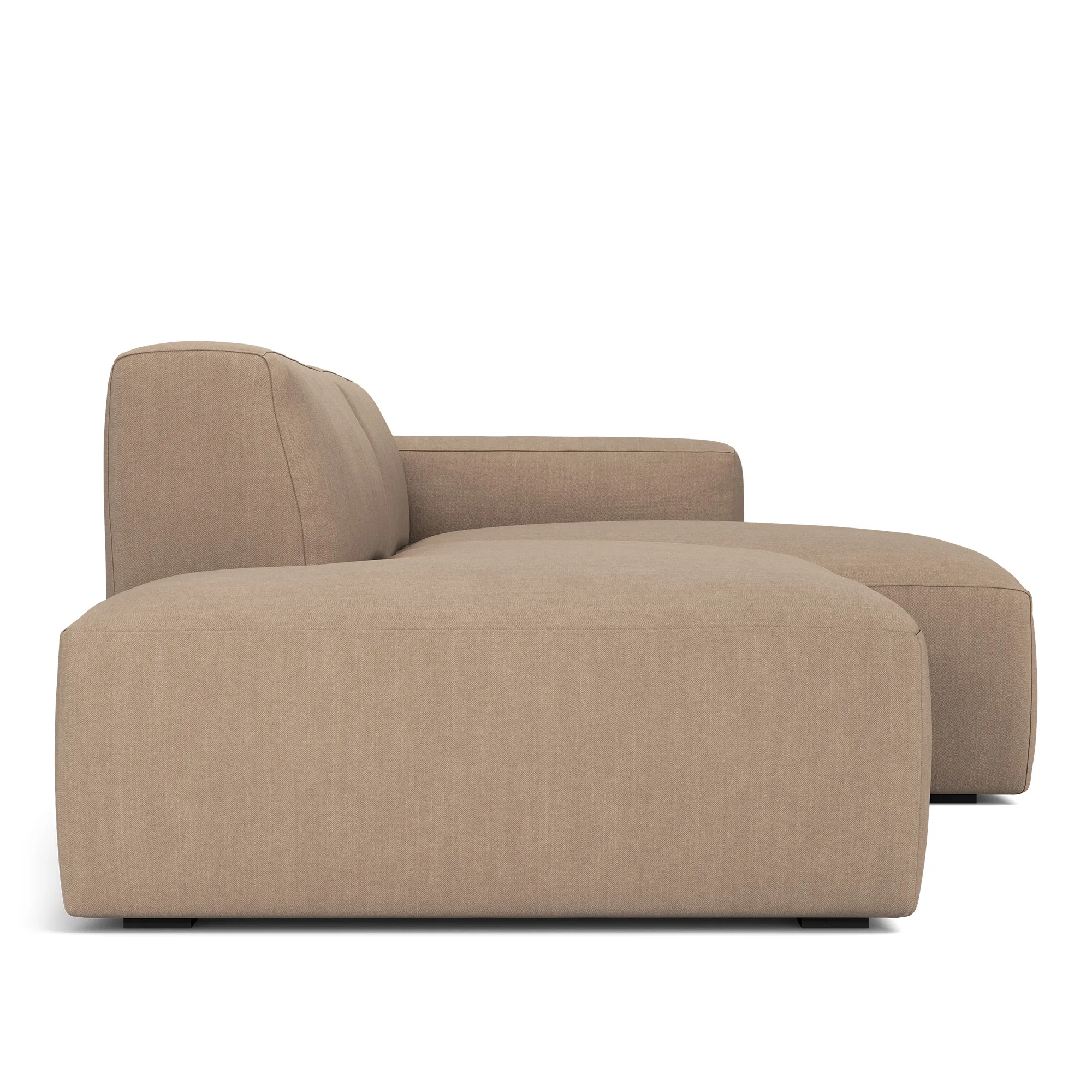 Brick 2-Seater Chaise Lounge Open End Left - 3