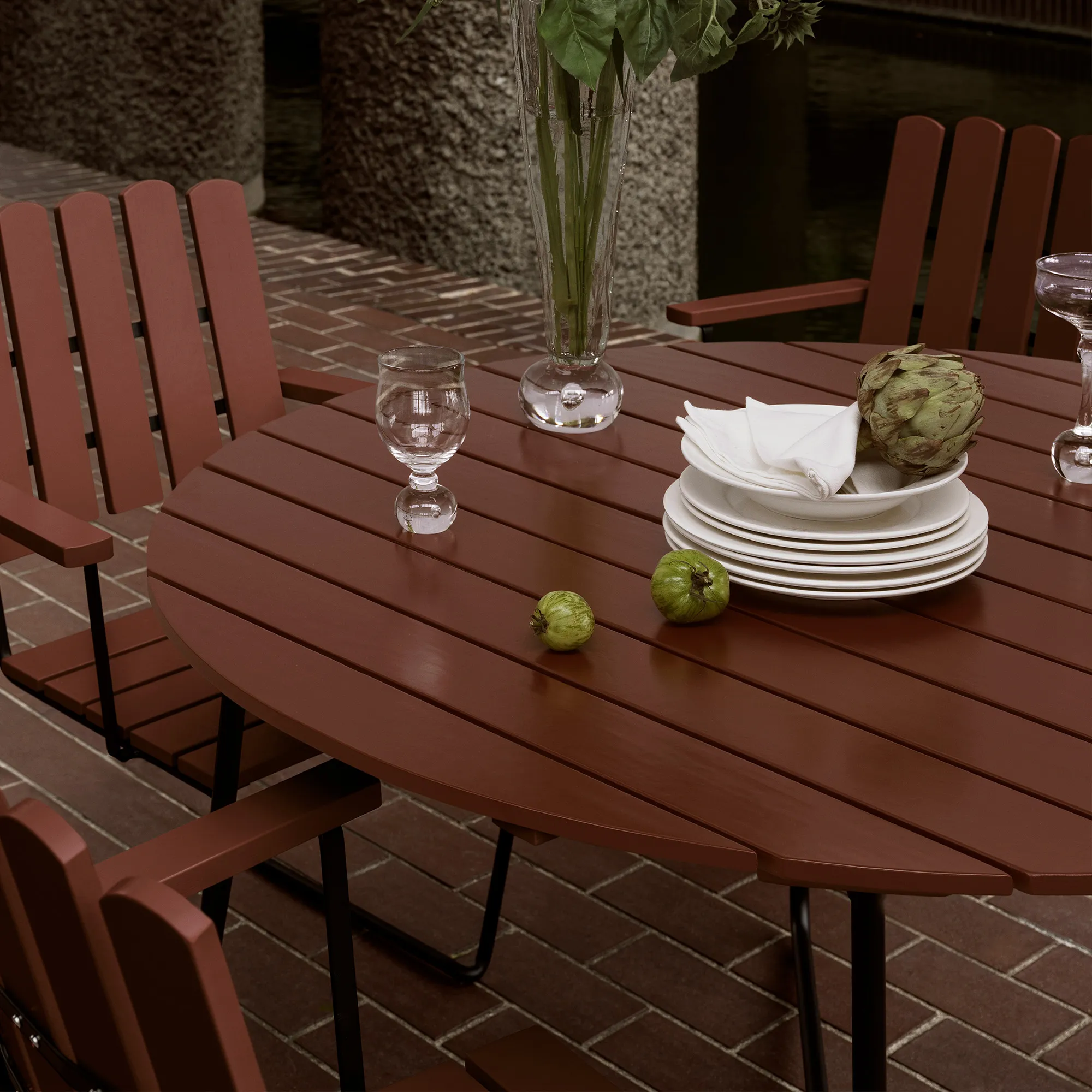 Tafel 9A buiteneettafel Ø120 cm - 5