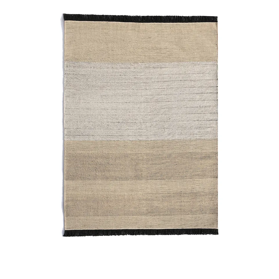 Tres Outdoor Stripes Black Rug 