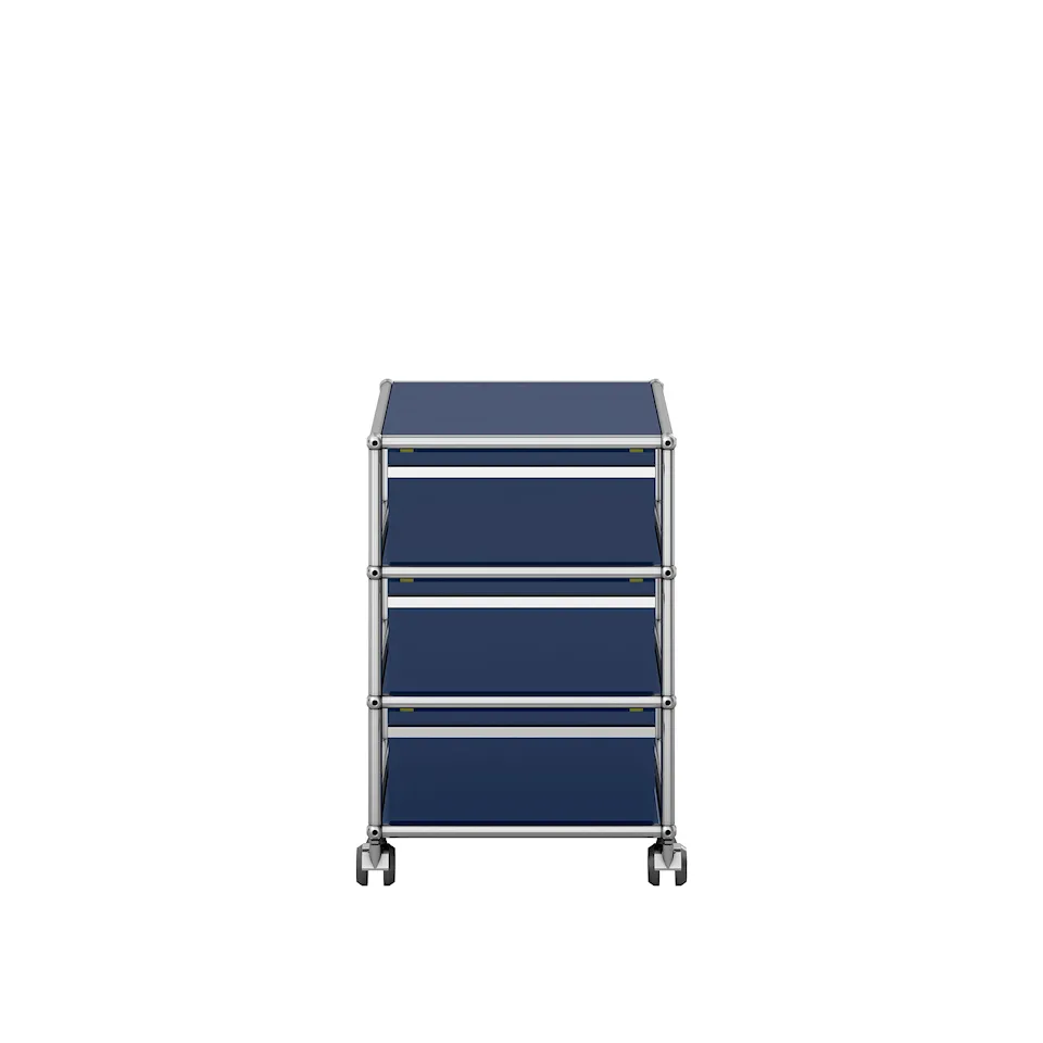 USM Haller 114 Mobile pedestal, Steel Blue