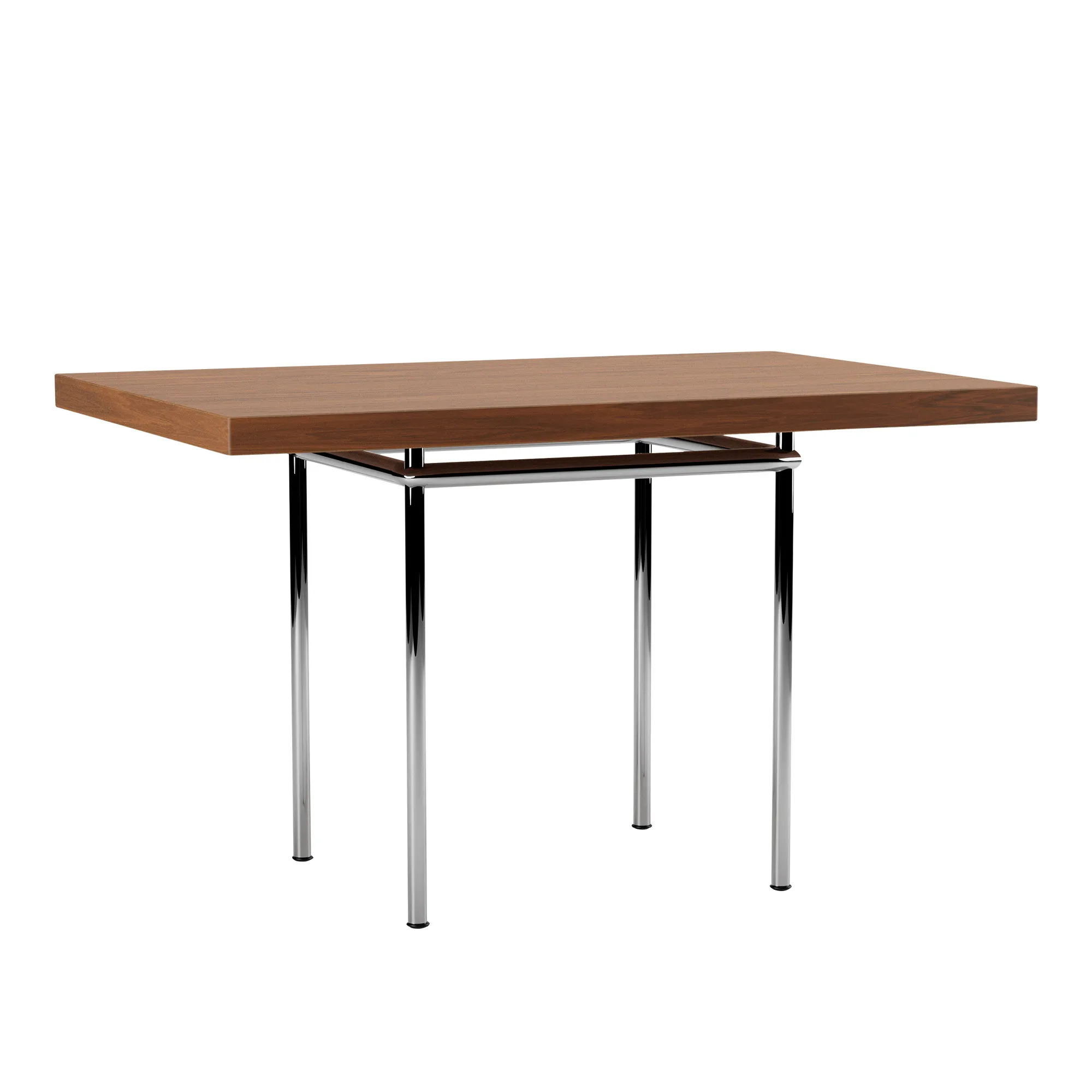 LC12 La Roche table Chrome Steel Base 120 X 80 cm - 1