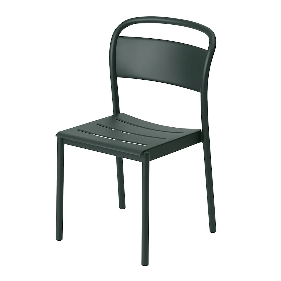 Linear Steel Outdoor Side Chair