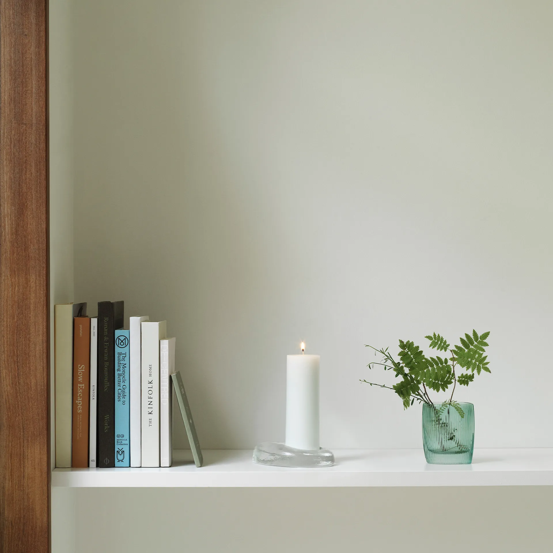 Candle Round Light Green - Normann Copenhagen - NO GA