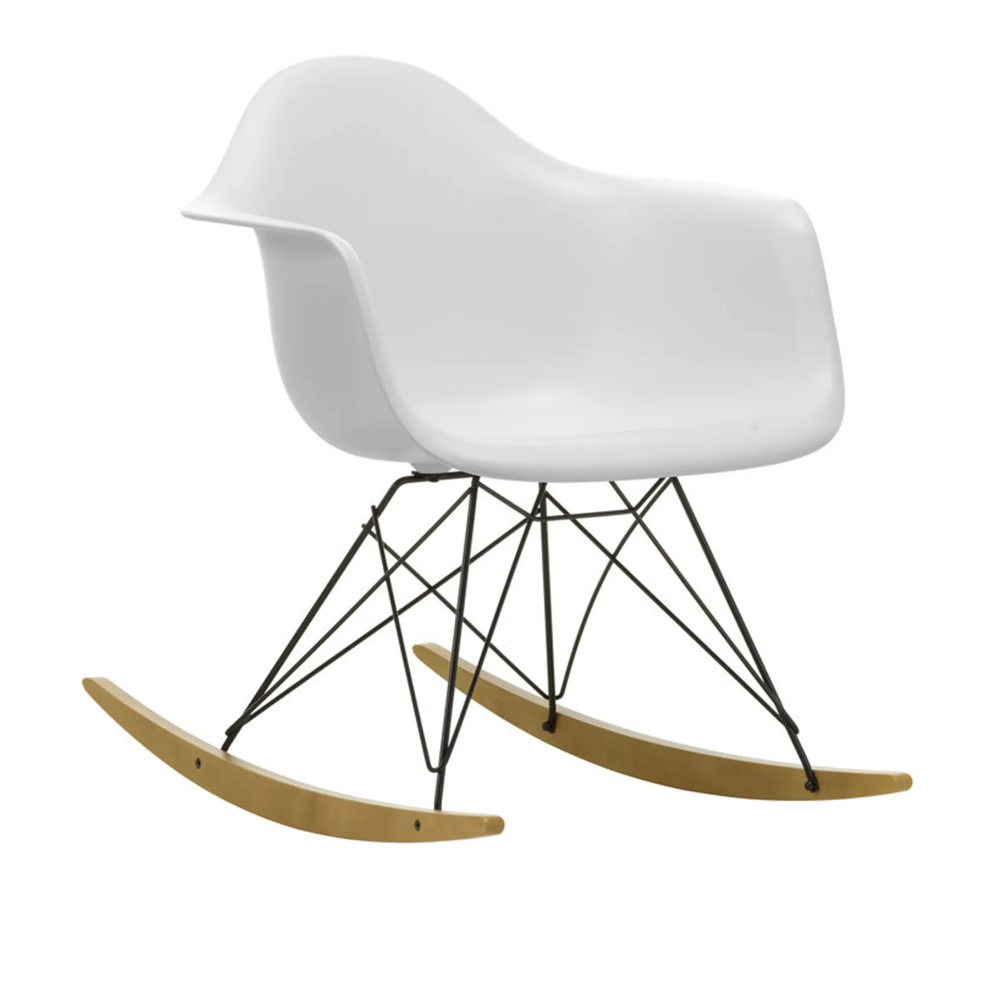 Eames RE Plastic Armchair RAR Basic Dark/Golden Maple - 1