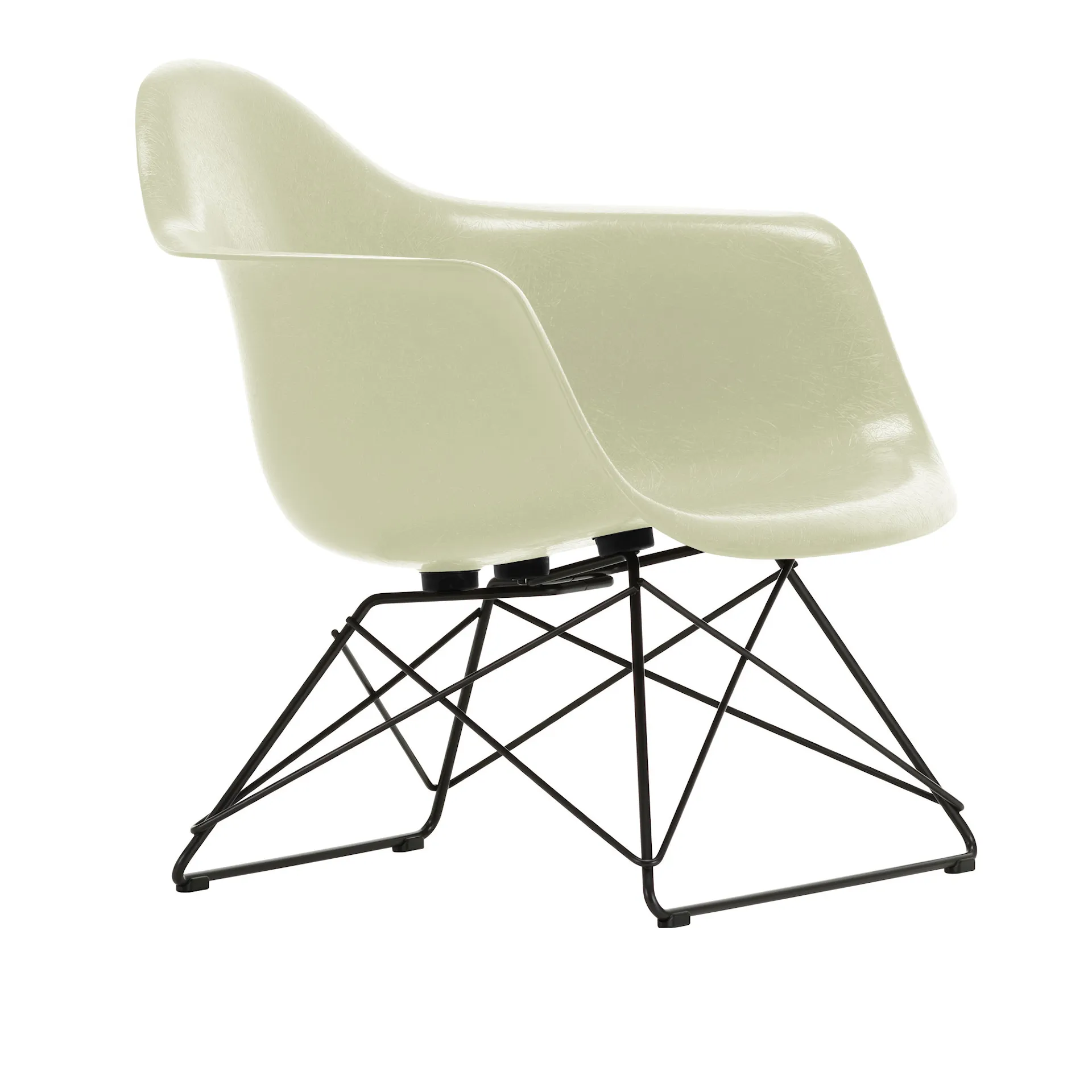 Eames Fiberglass Armchair LAR fauteuil Basic Dark - Vitra - Charles & Ray Eames - NO GA