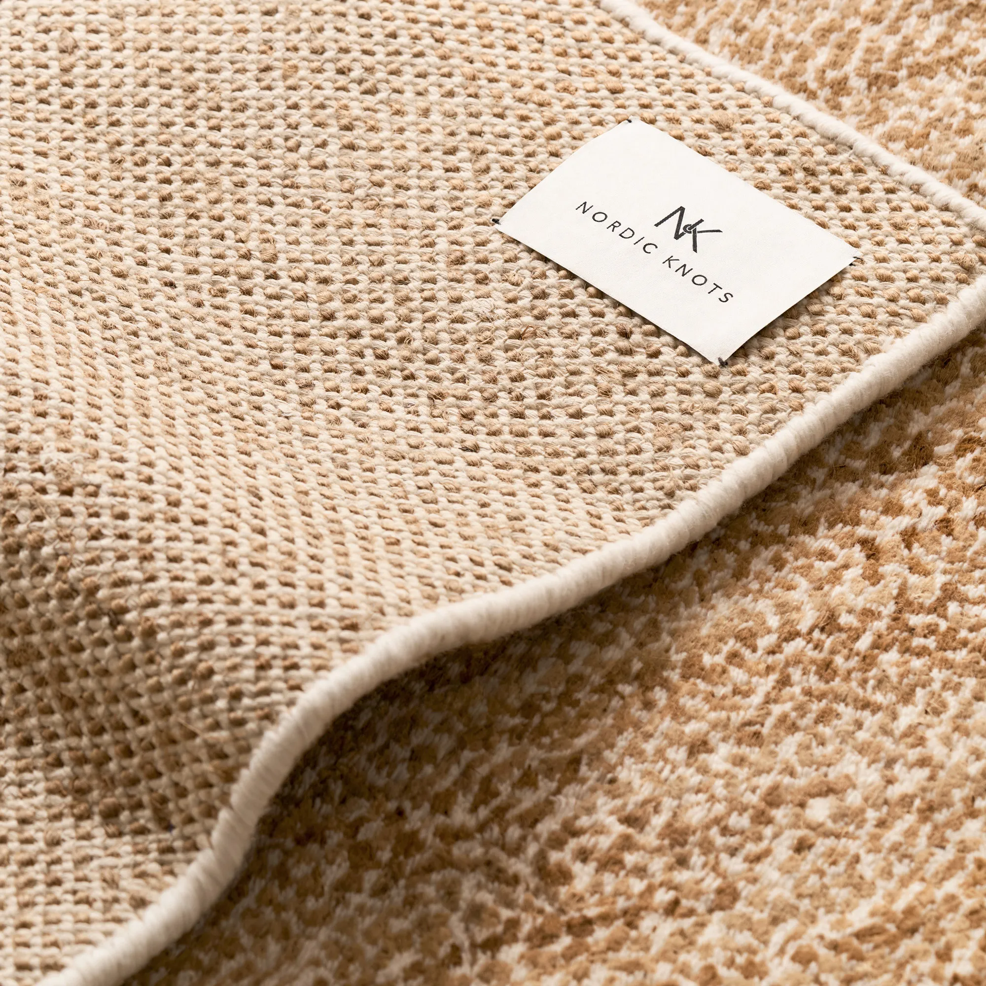 Savanna Jute/Cream uld- og jute-tæppe - 6