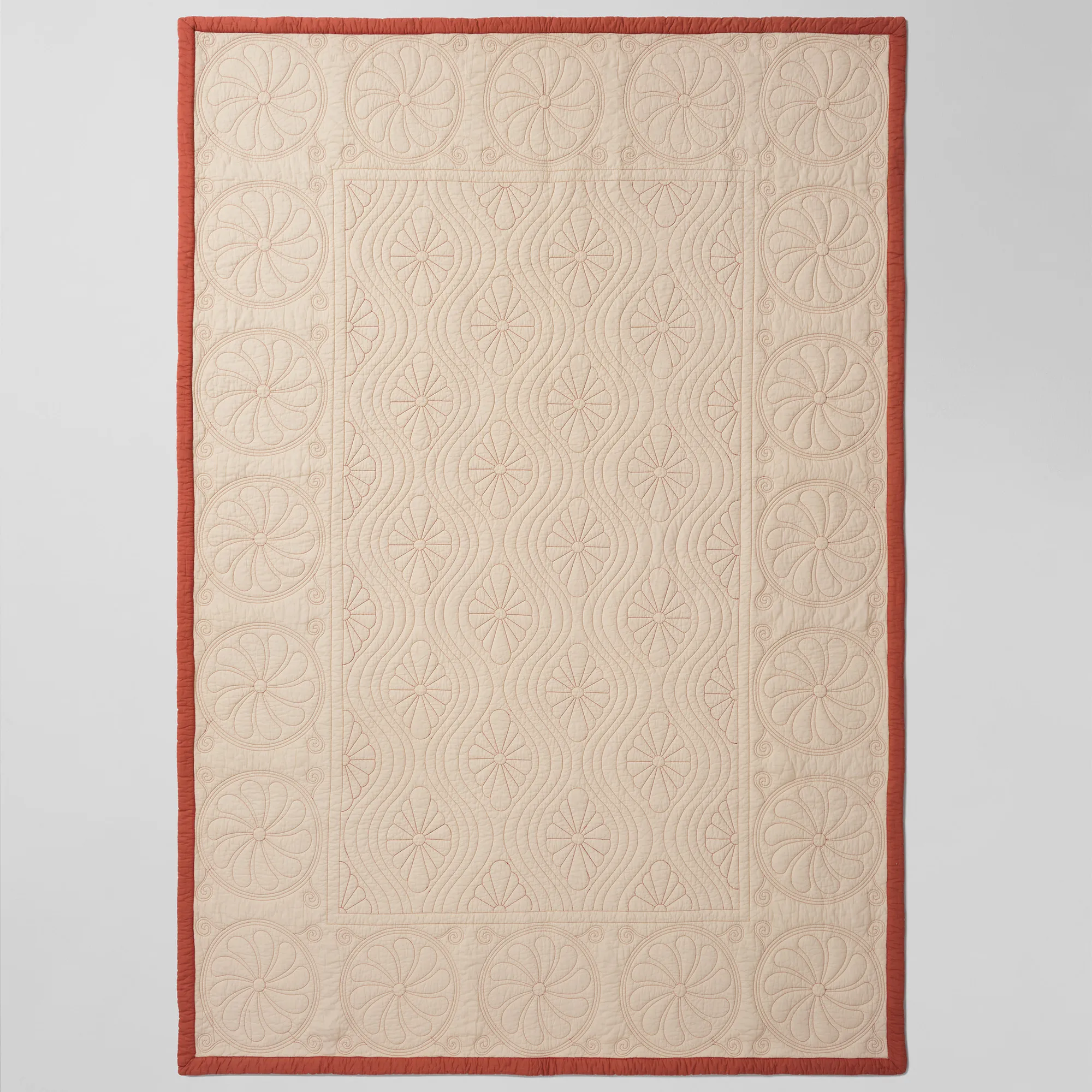 Durham Dusk Bedspread Yellow/Rust - 8