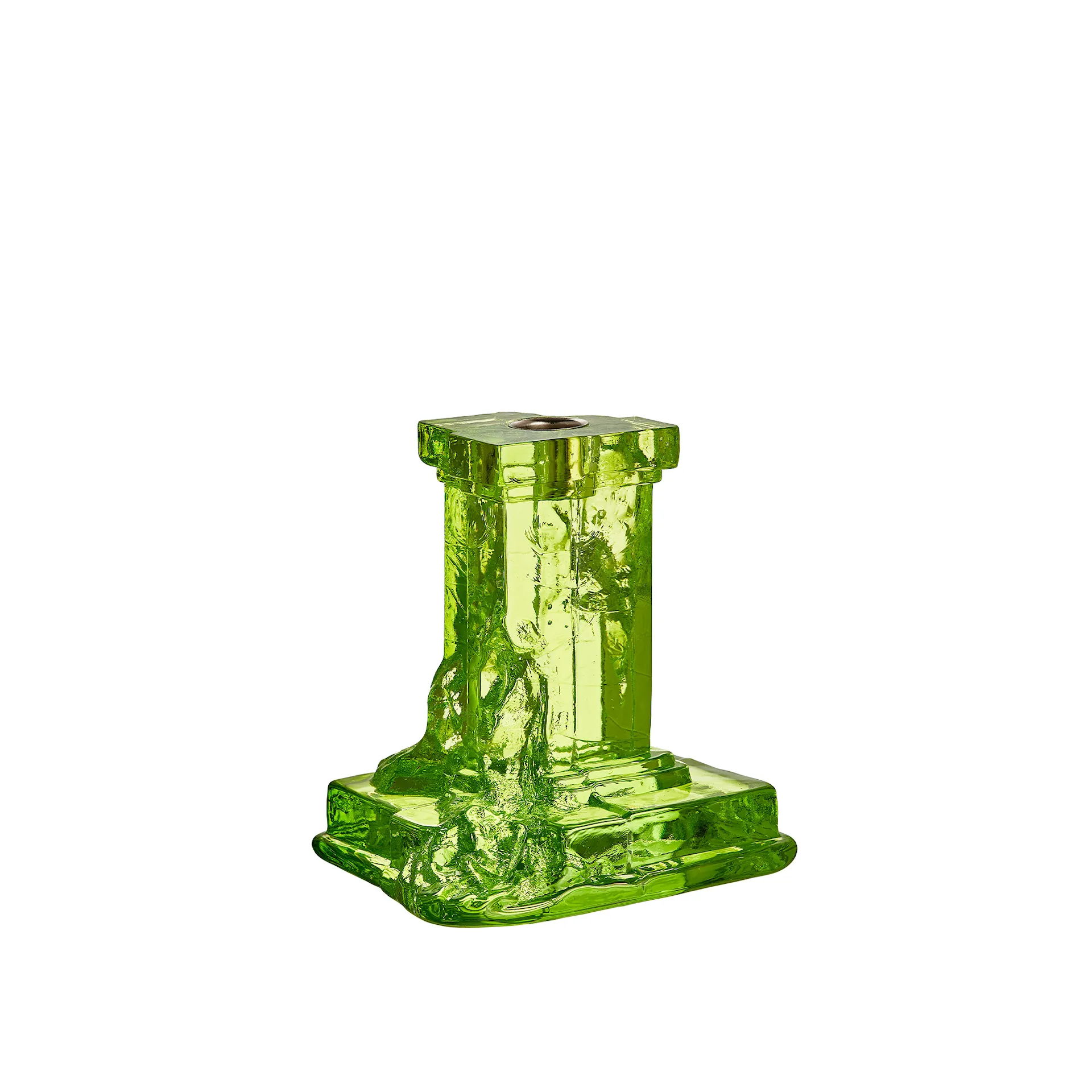 Rocky Barouqe Candlestick Lime - Kosta Boda - NO GA