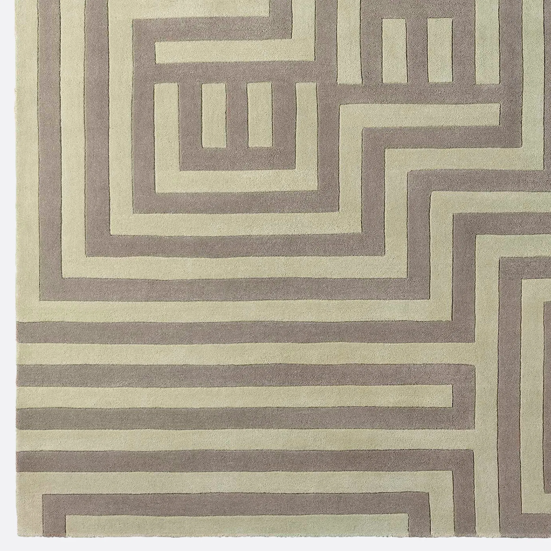 DD Wool Labyrinth Rug Beige - Dusty Deco - NO GA