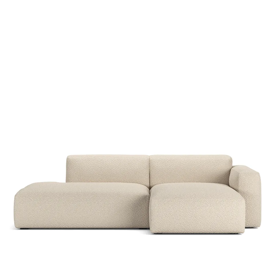 Brick 2-Seater Chaise Lounge Open End Left