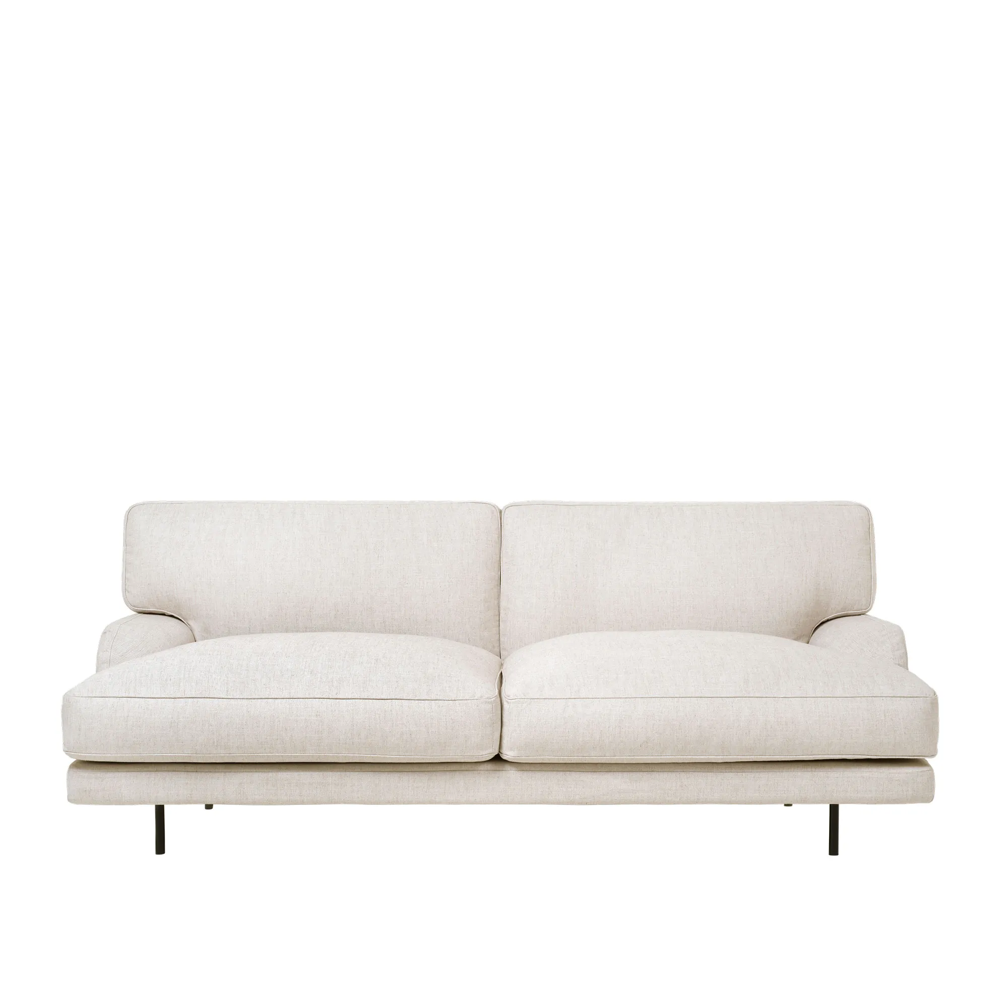Flaneur 2-Seater Sofa Matt Black - 1