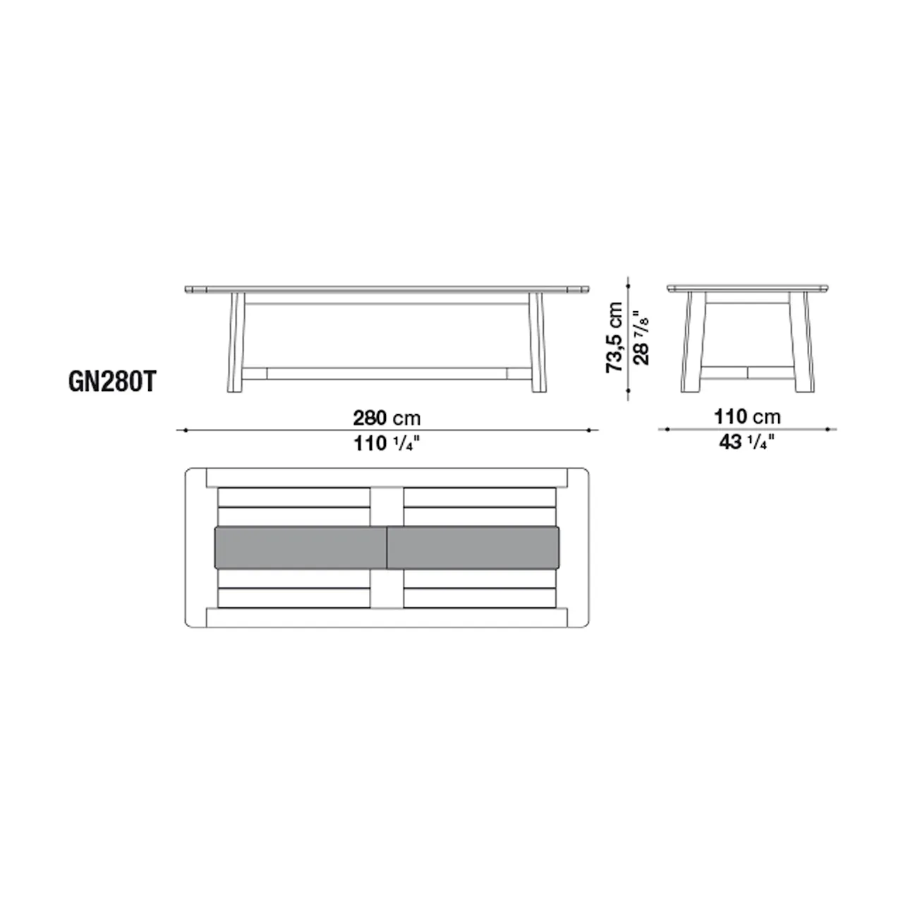 Ginestra Outdoor Rectangular Table