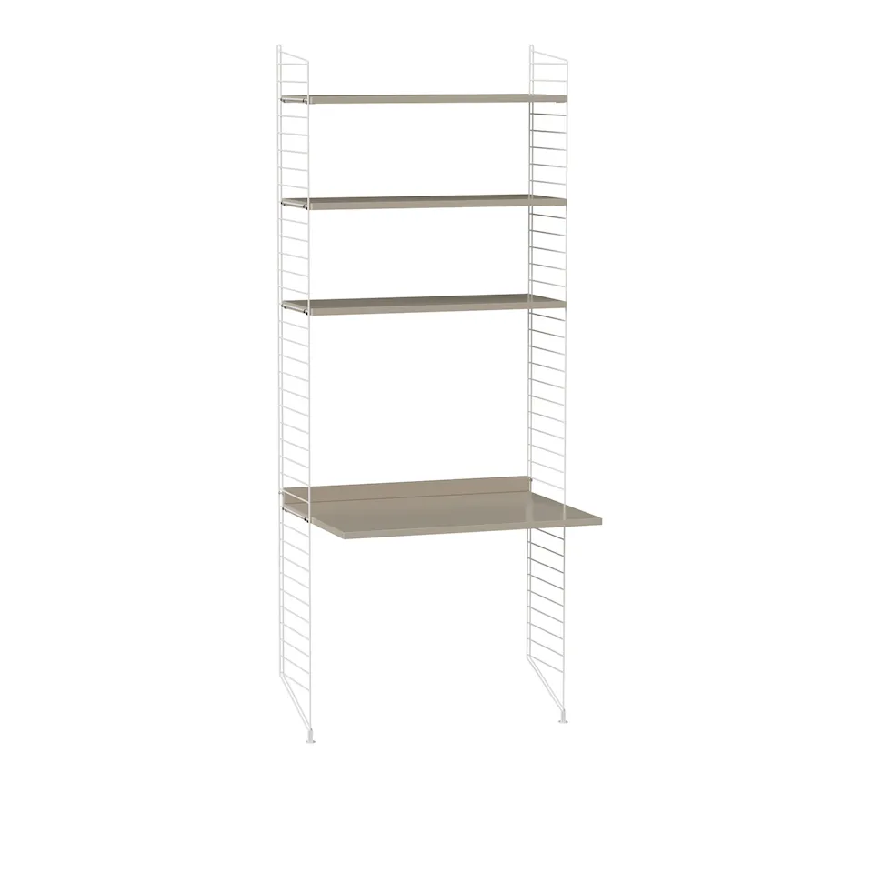 Office shelving system A beige/white