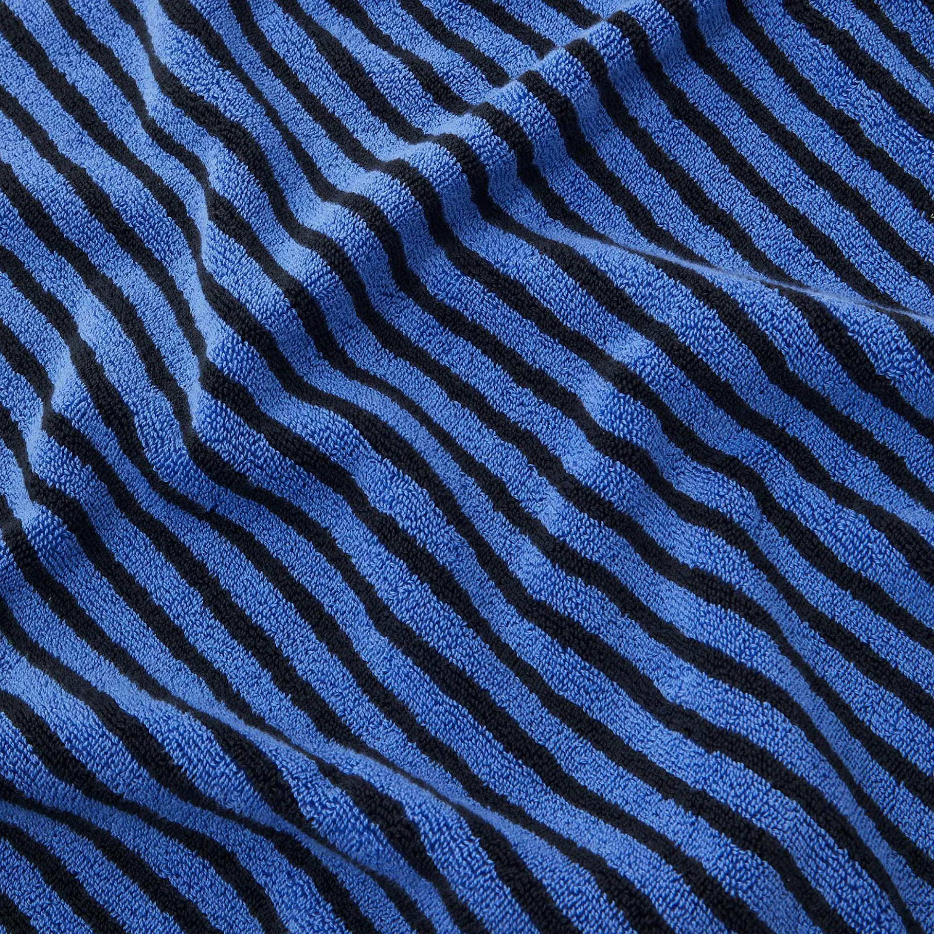 Terry Towel Striped Blue  Black - TEKLA - NO GA