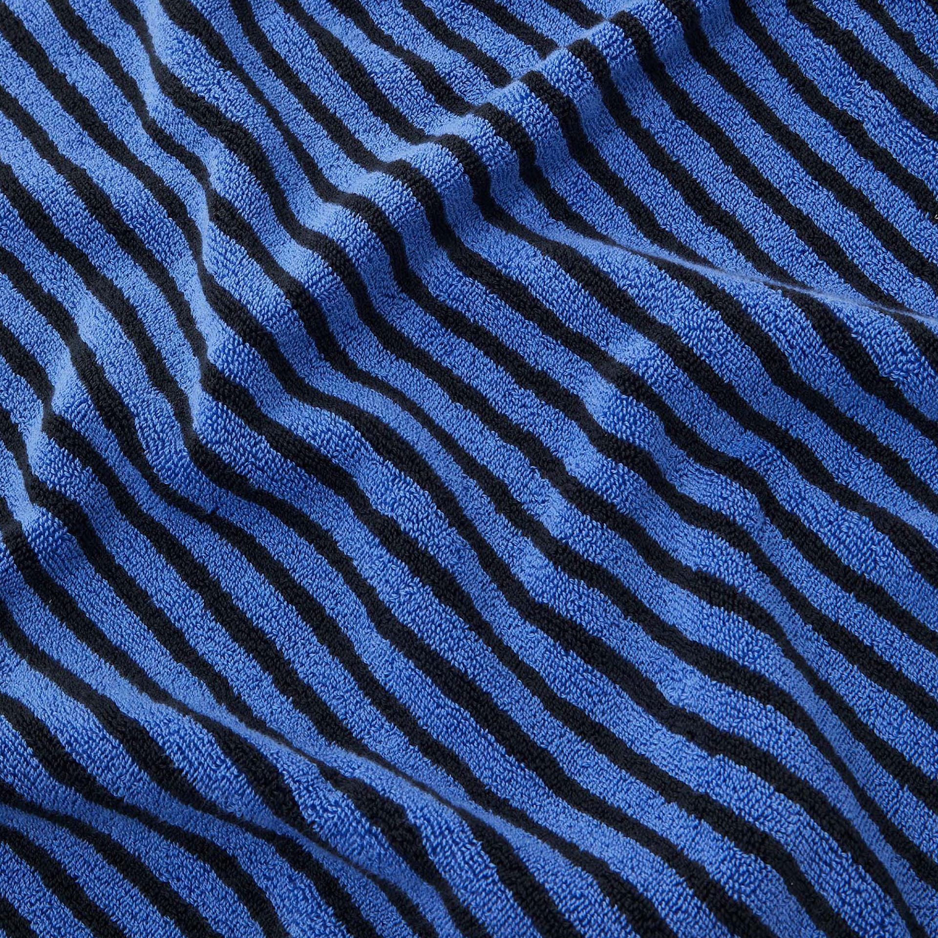 Terry Towel Black & Blue Stripes - TEKLA - NO GA