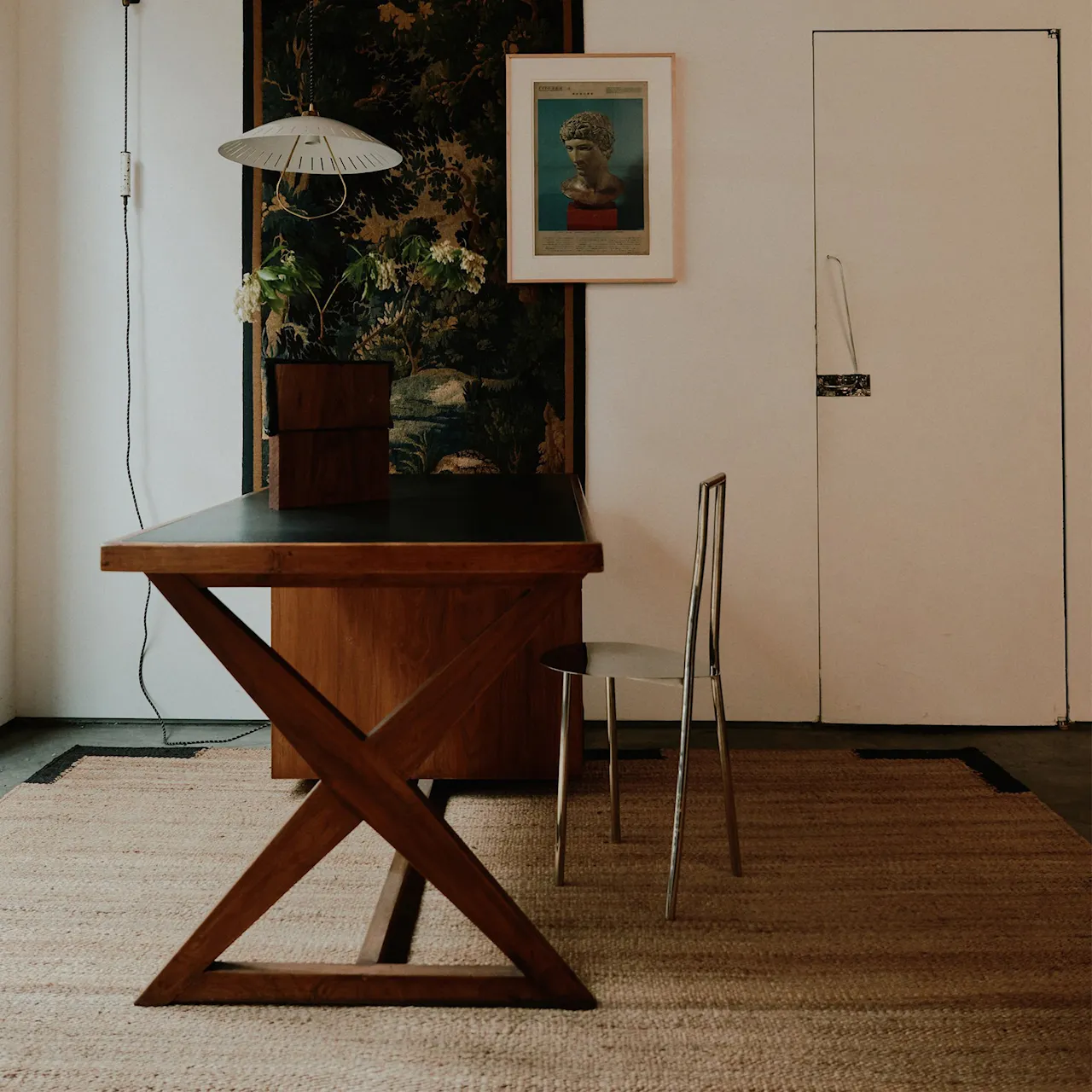 Jute Edge Black jute rug