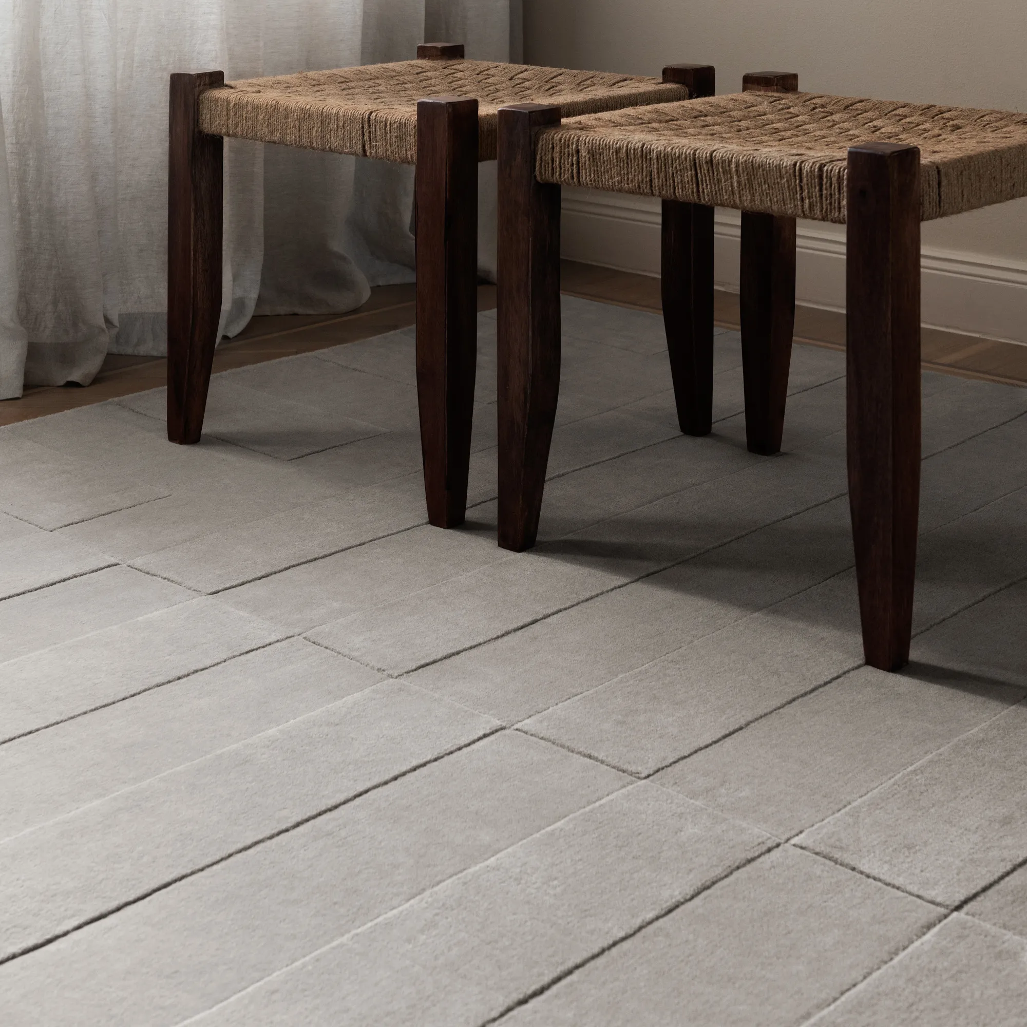 Lux 2 Oatmeal Wool Rug - 7