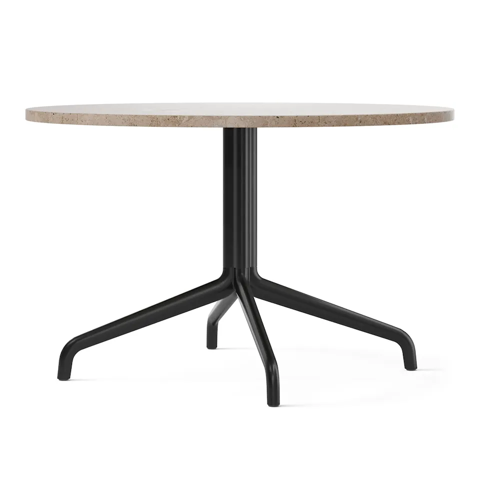 Harbour Column Lounge Table 4-star - Black/Sand - Ø80 cm