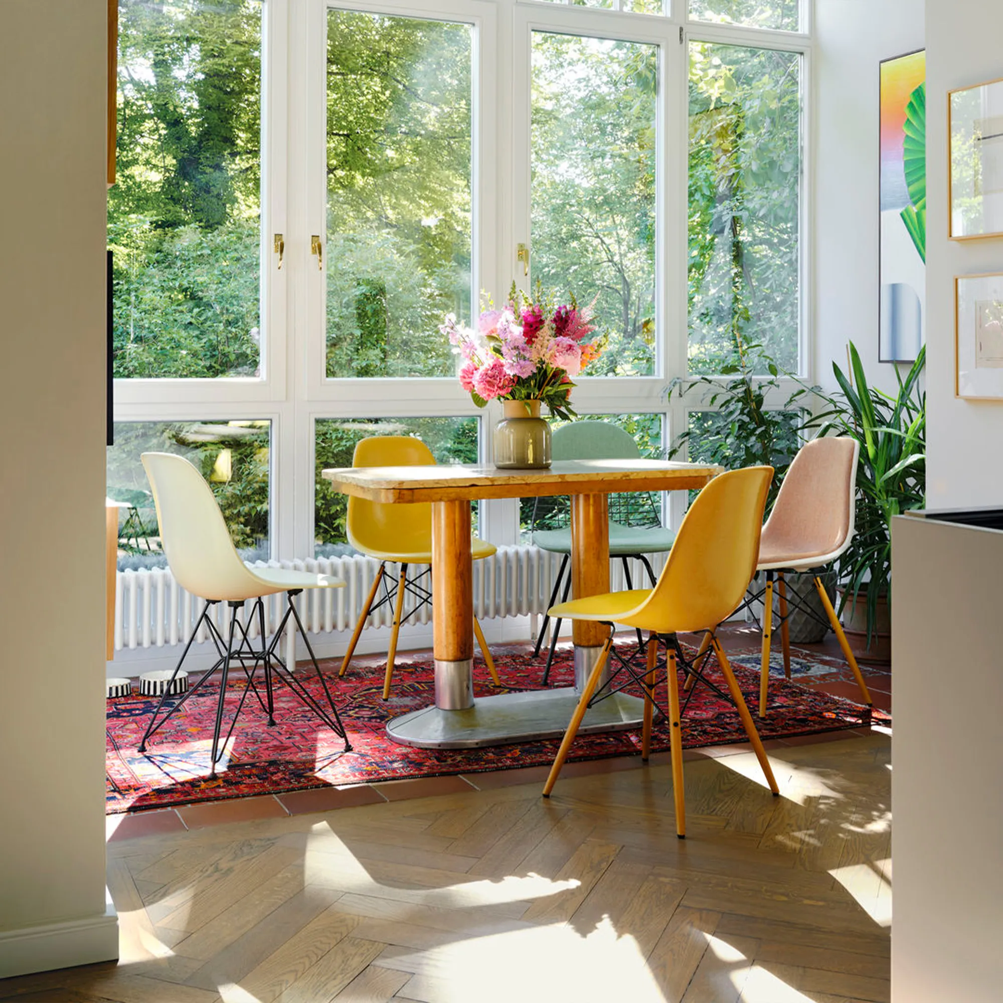 Eames RE Plastic Chair DSW stoel Black Maple - 3