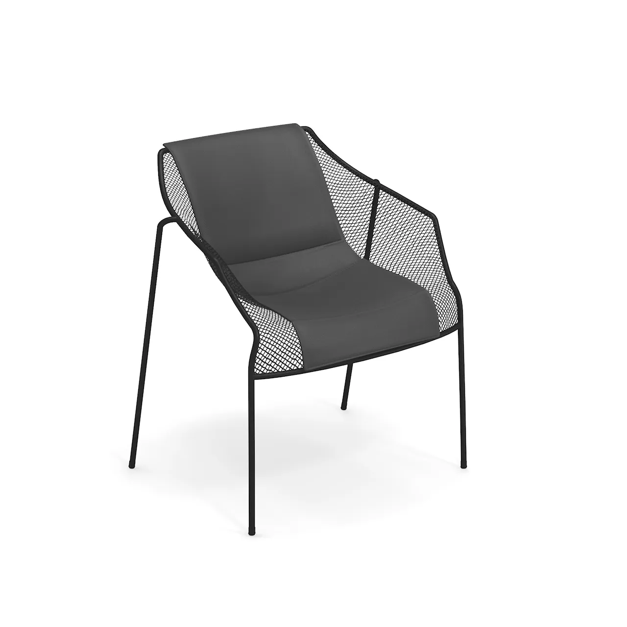 Heaven Armchair, Black, Cushion: Dark Grey