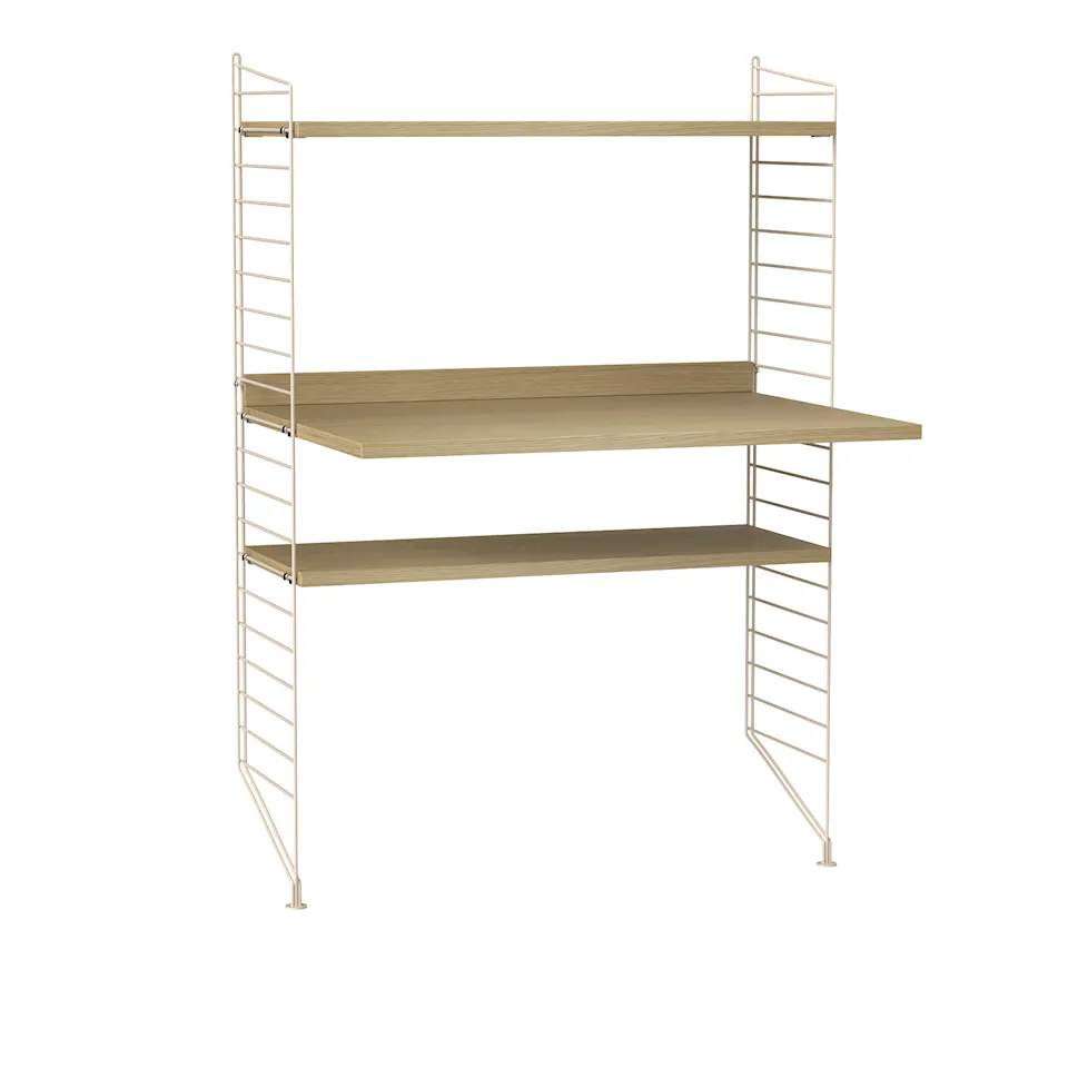 Office shelving system H oak/beige