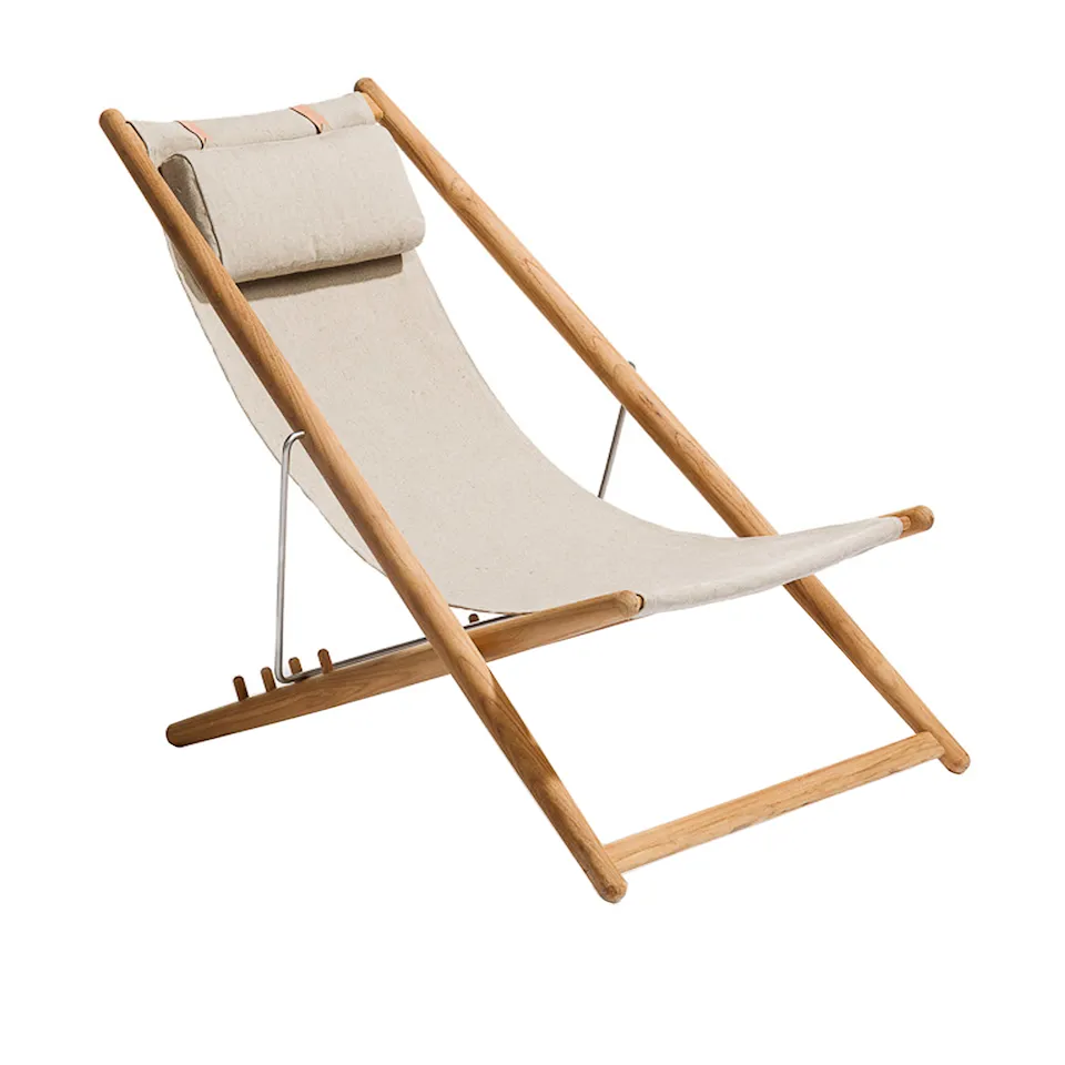 H55 Lounge Chair Teak/Light Grey Ashe