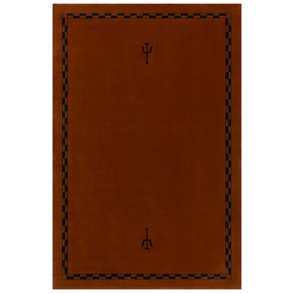 Grace 01 Burgundy wool rug
