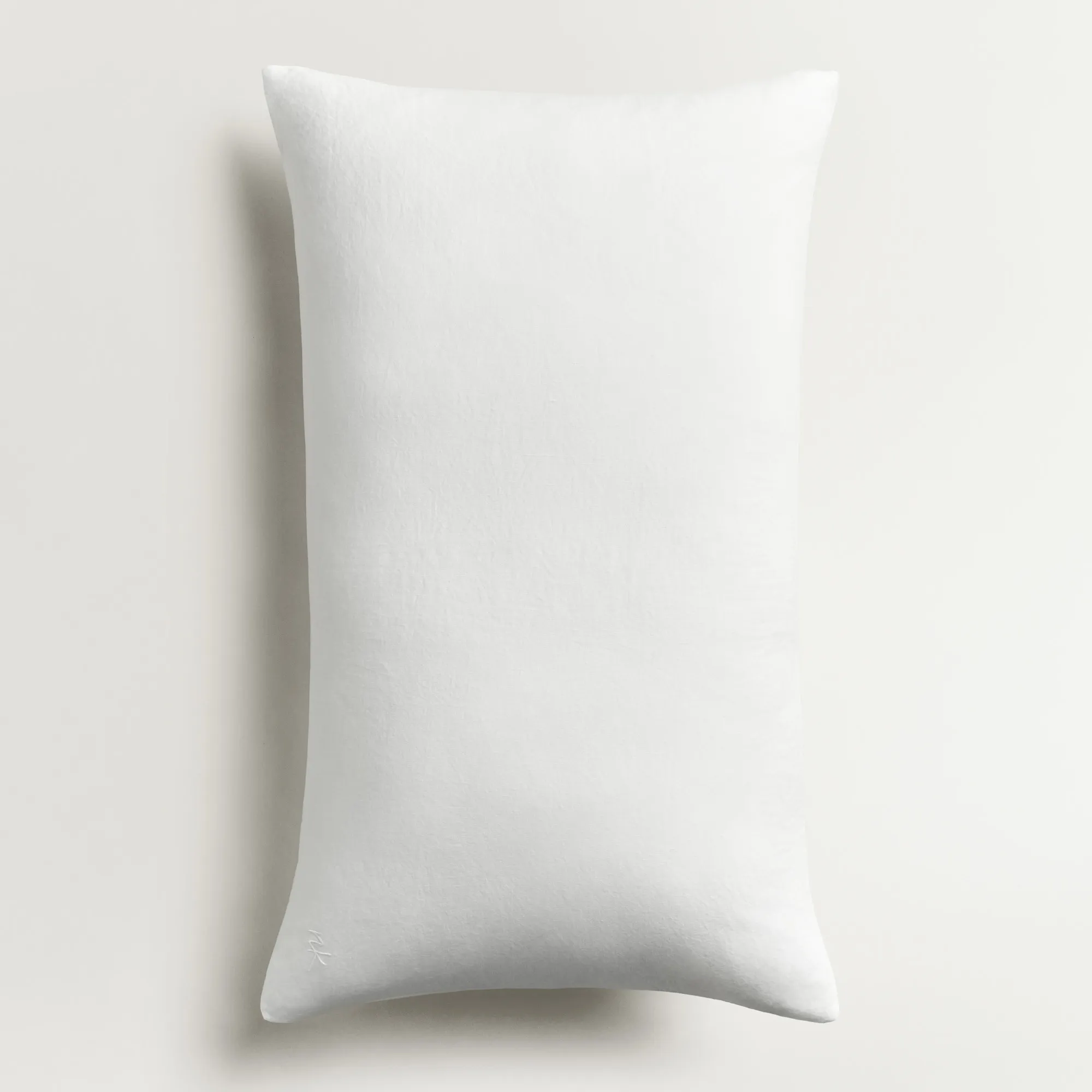 Linen Blend Crisp White Bedding Set - 8