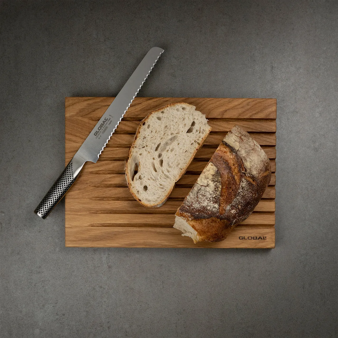 Global G-CB2 Cutting board Oak 35x25 cm