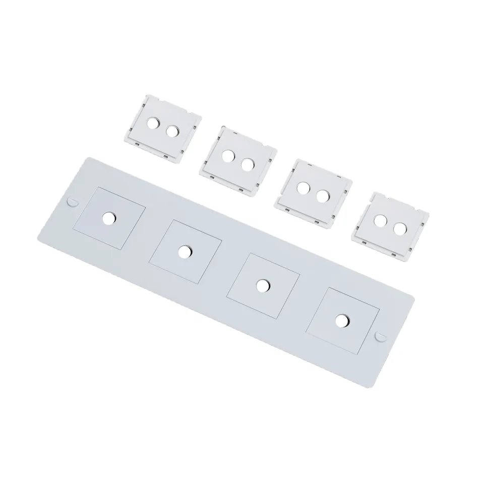4G Wall Plate Horizontal With Infills