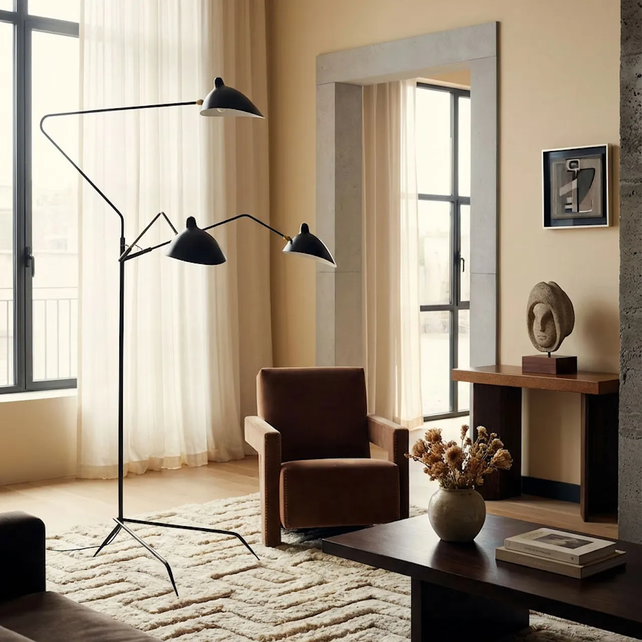 Lampadaire Three Arm floor lamp