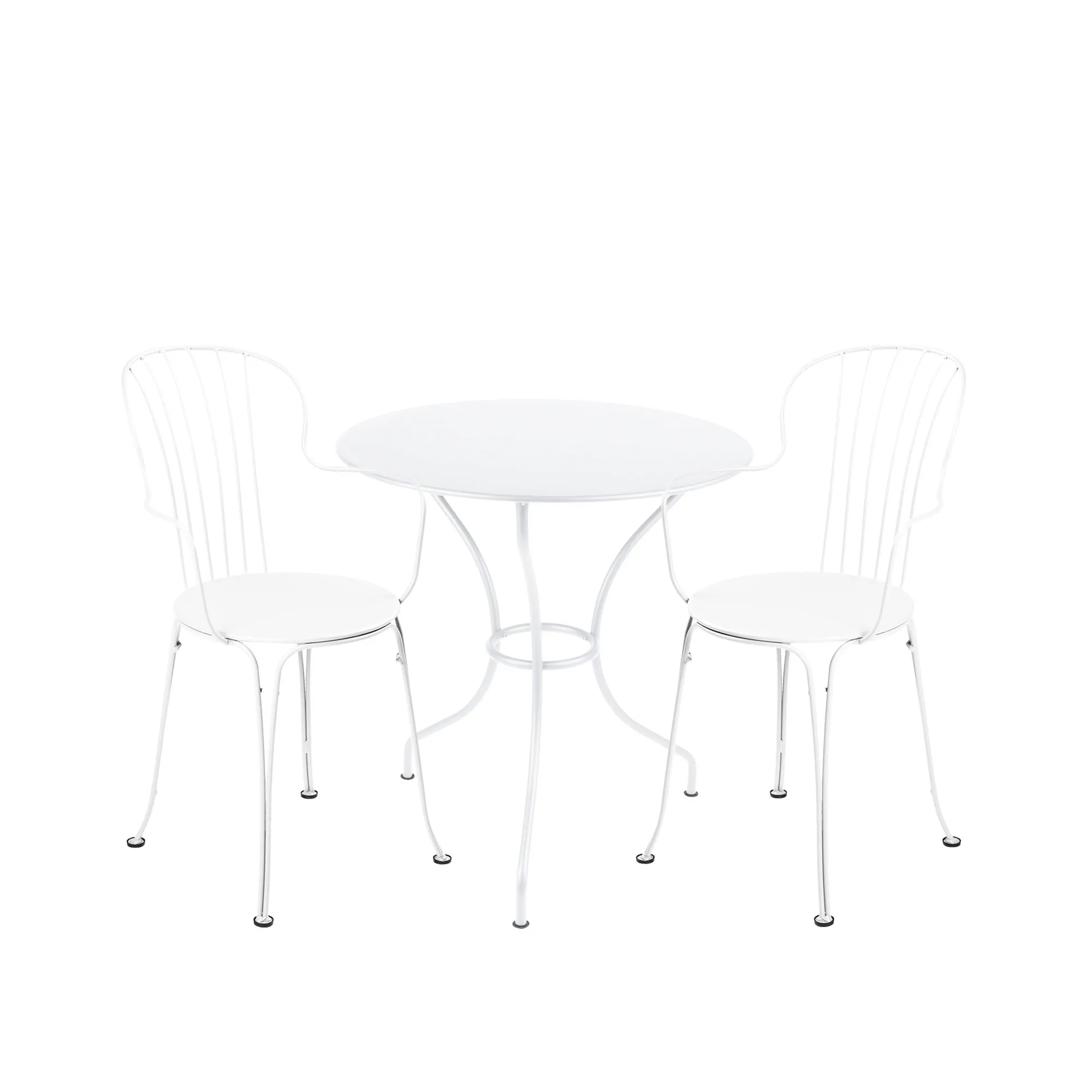 Opéra+ spisesæt piedestalbord Ø67cm & 2 karmstole - 1