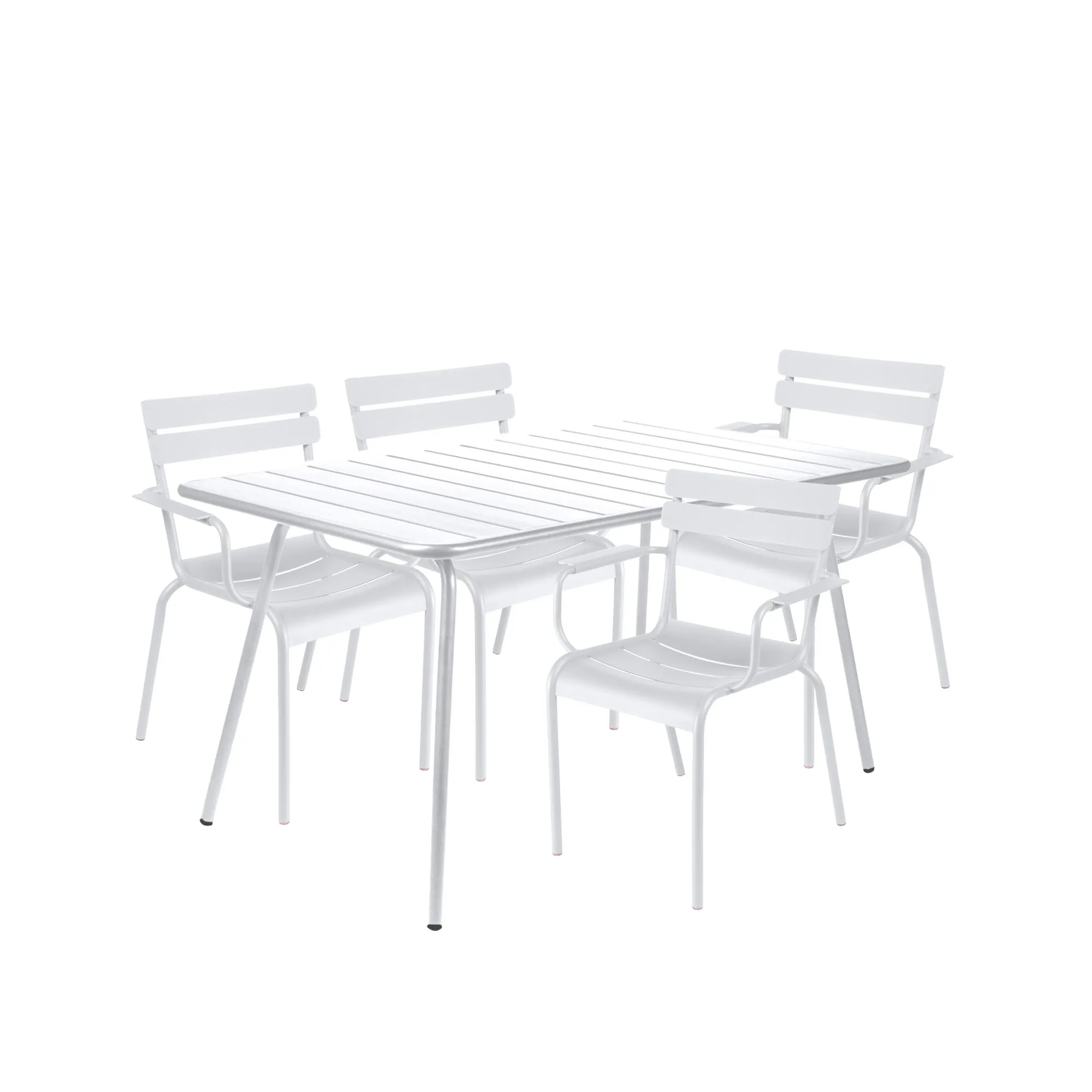 Luxembourg dining set table & 4 armchairs - 1