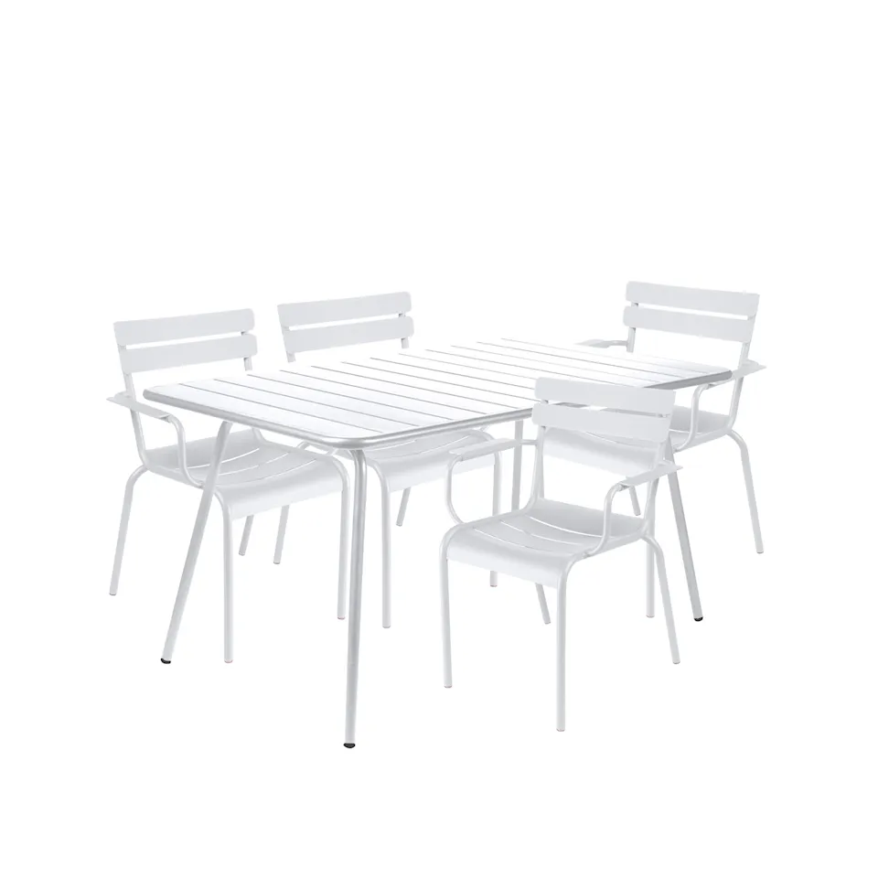 Luxembourg dining set table & 4 armchairs