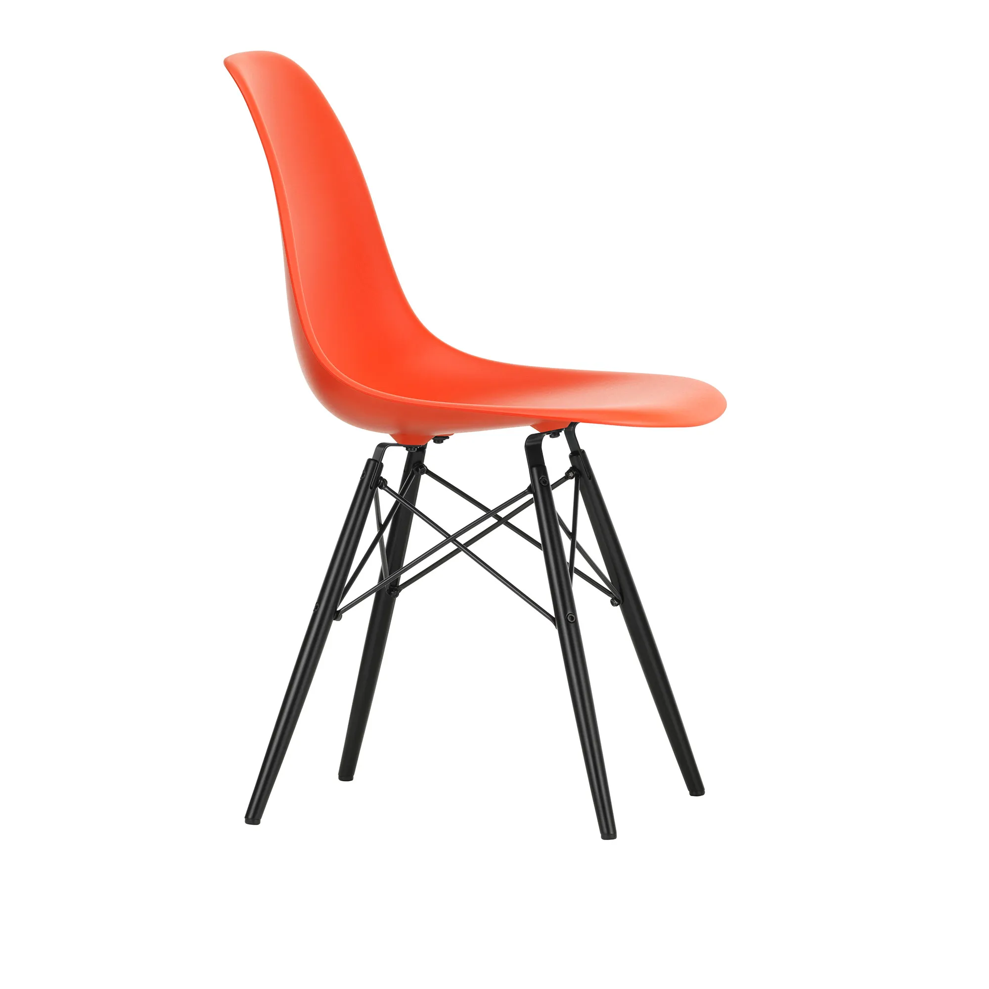 Eames RE Plastic Chair DSW tuoli Black Maple - 1
