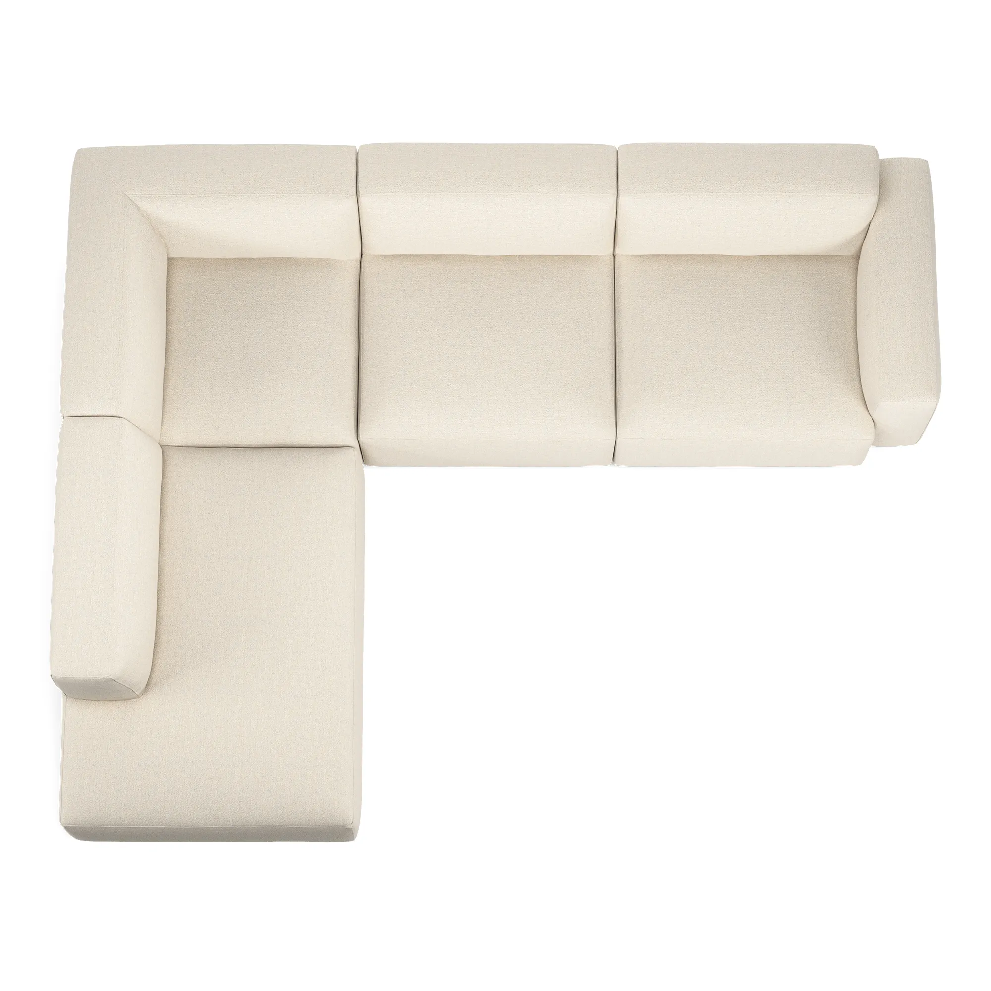 Brick 4-Seater Corner Open End Left - 8