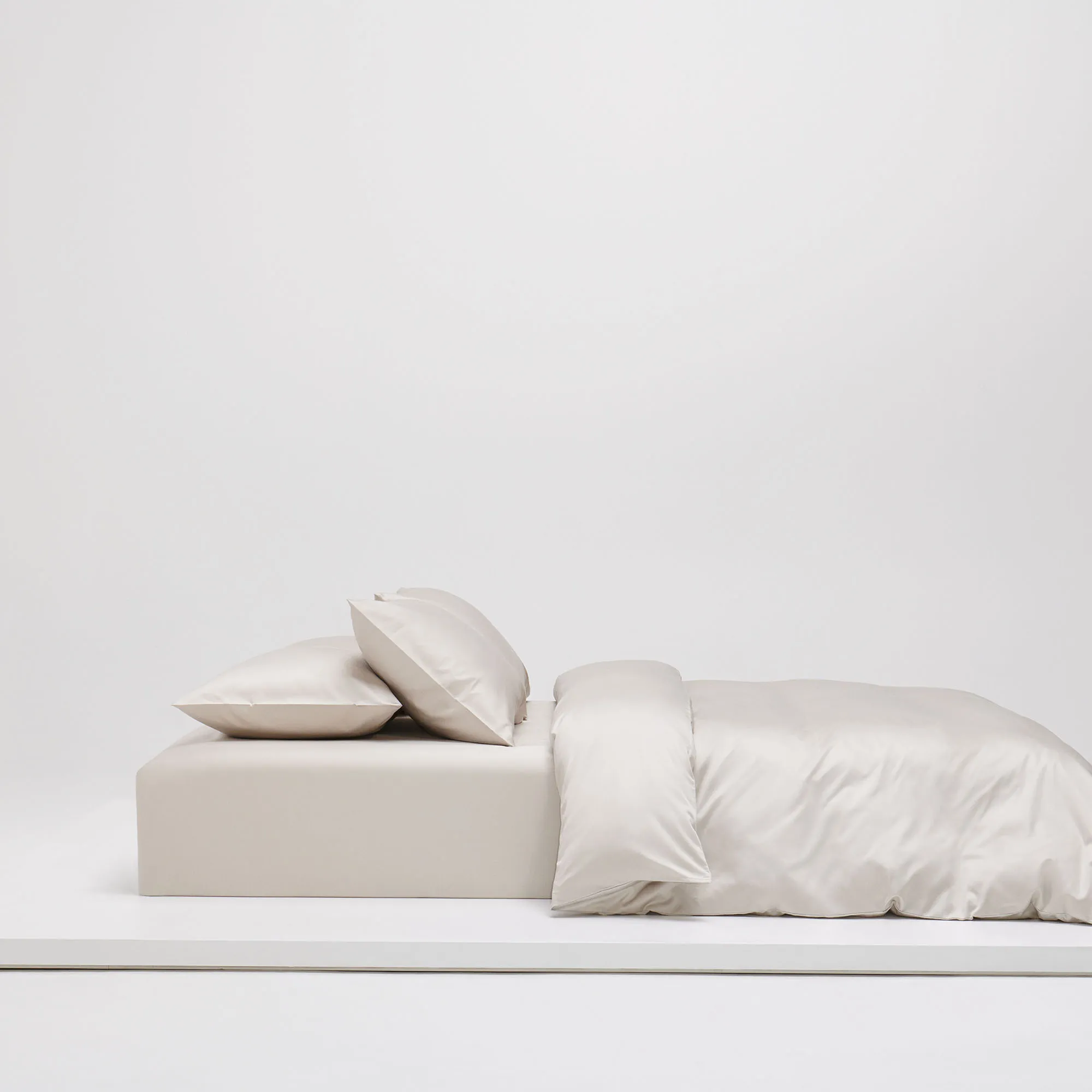 Shade duvet cover satin nordic greige - 3
