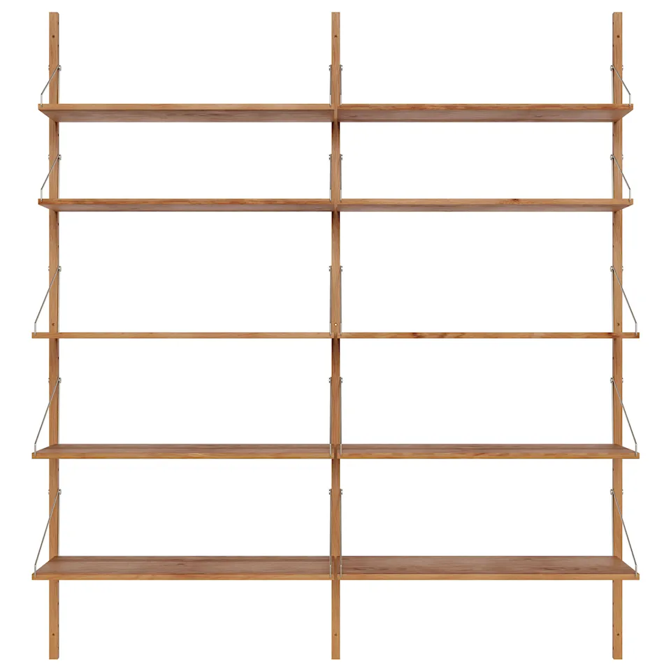 Shelf Library Double Section -hyllyjärjestelmä 185/80