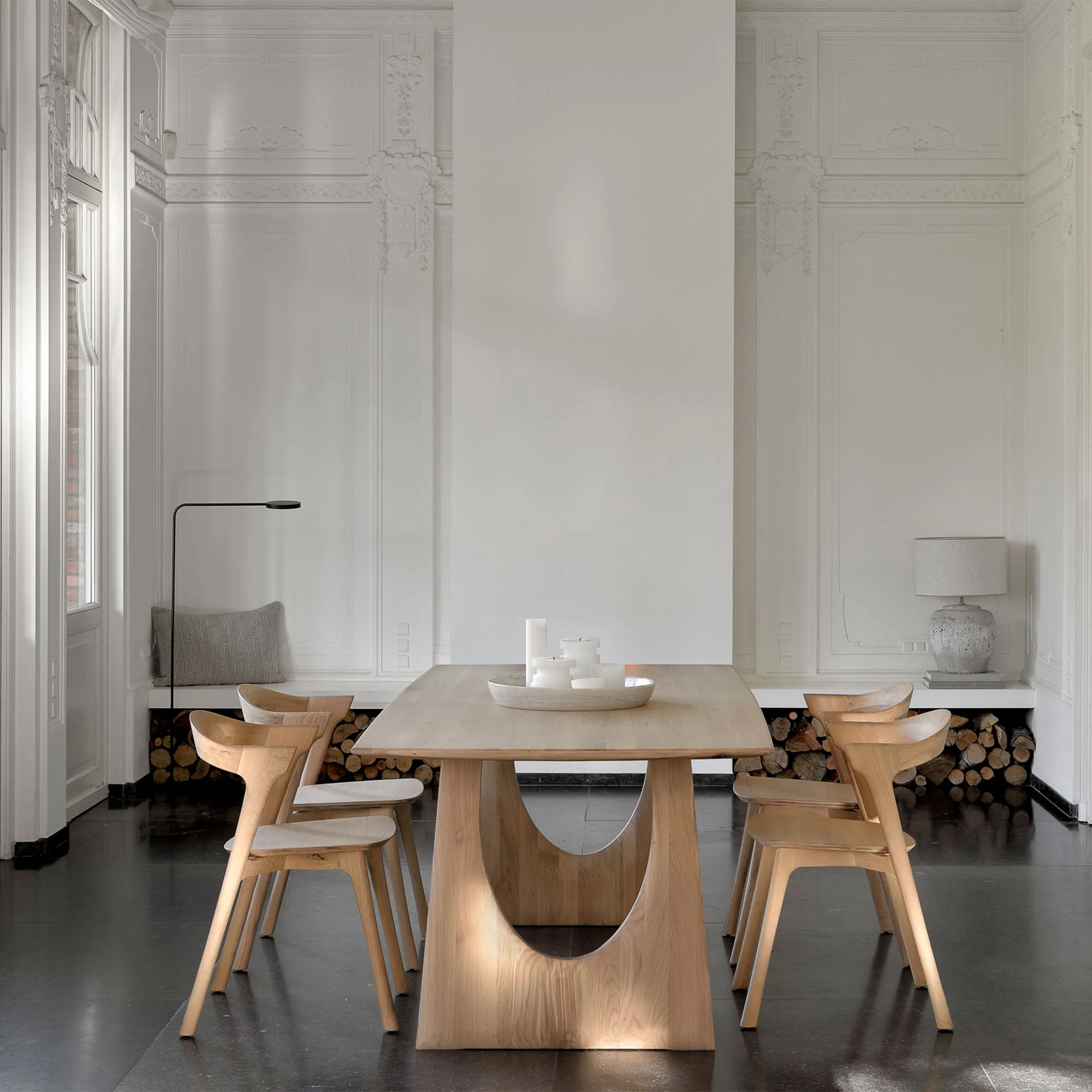 Geometric Dining Table Oak - 4