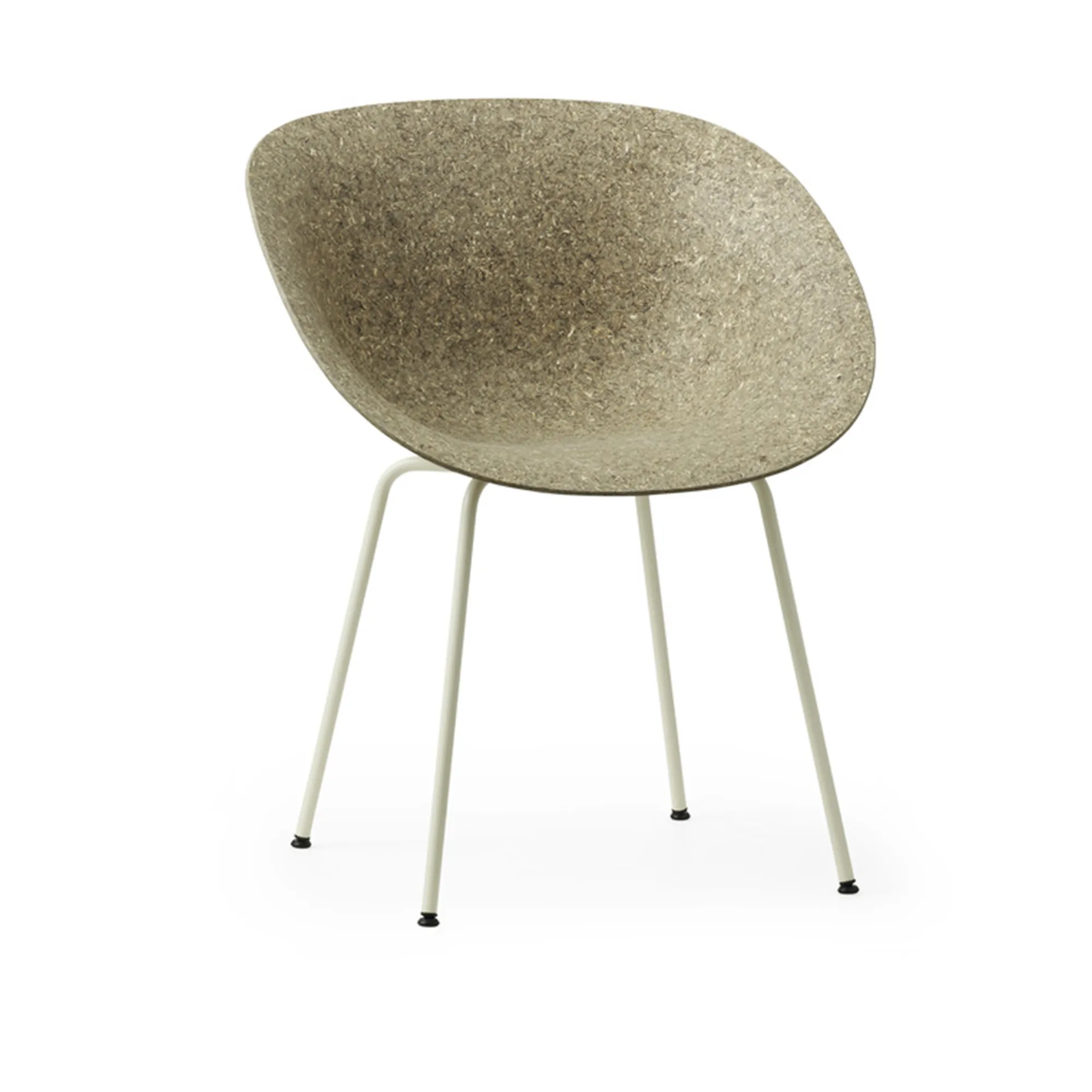 Mat Armchair Cream Steel - 8