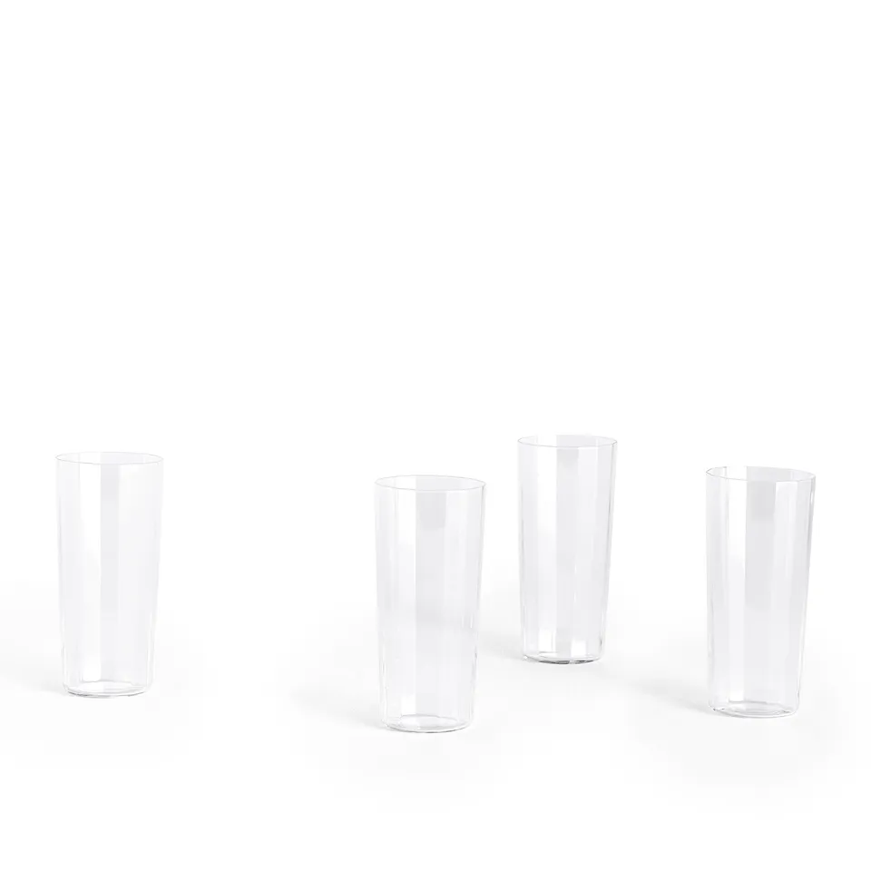 Angle Glass Tall Set of 4