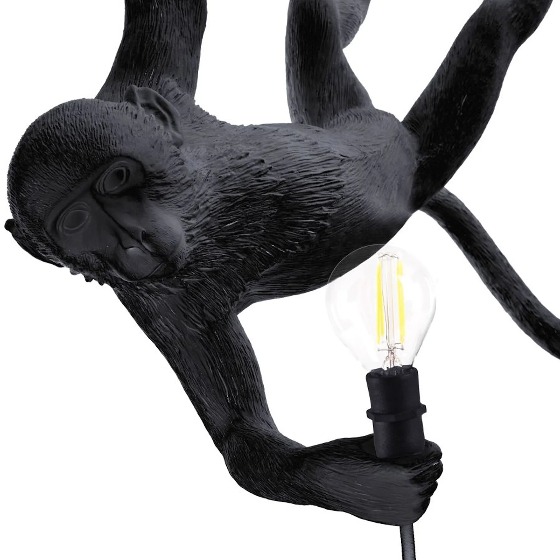 The Monkey Lamp Outdoor Swing, Black - Seletti - NO GA