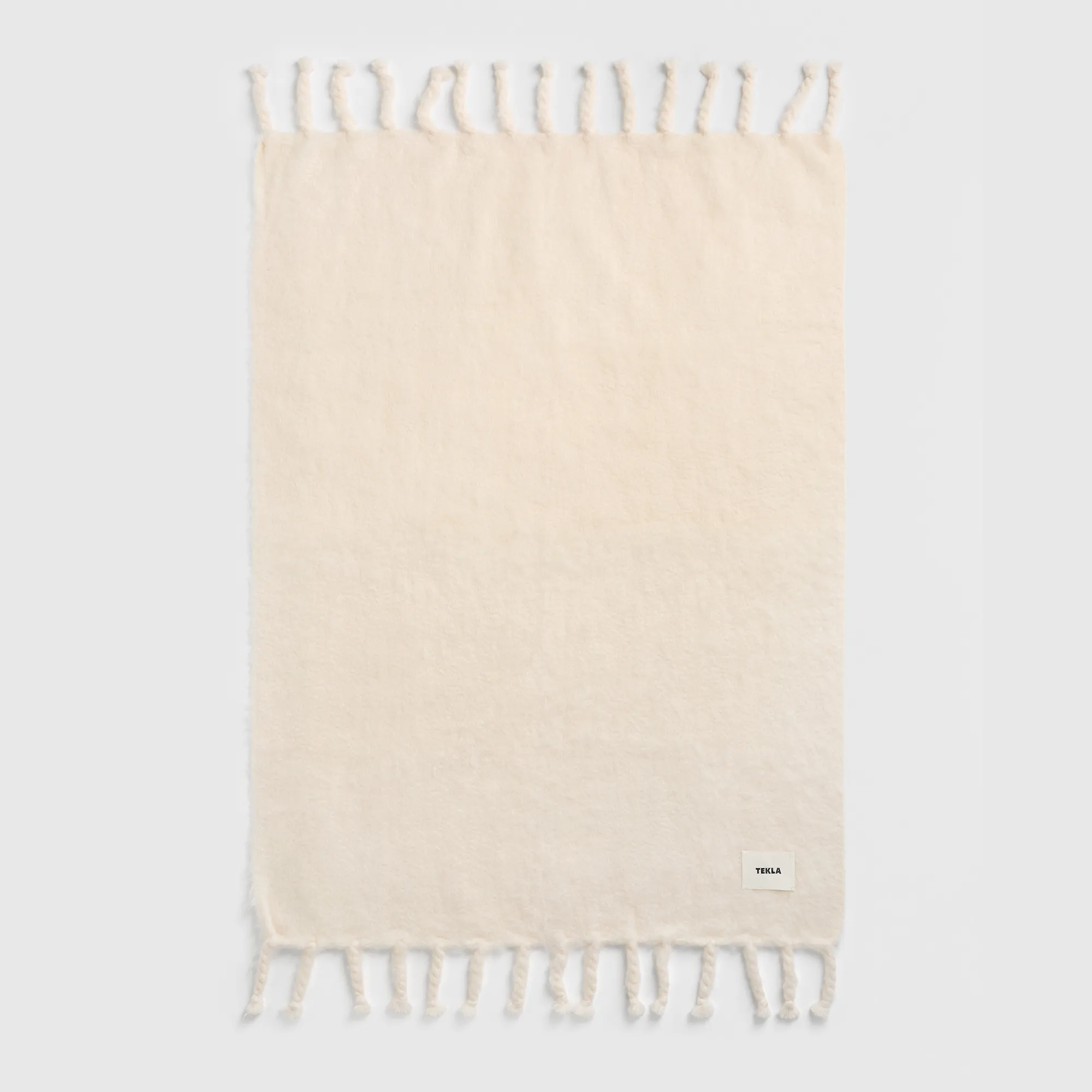 Mohair Ivory wollen deken - 3